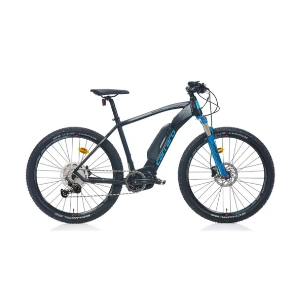 Carraro Kifuka 27.5 Elektrikli Bisiklet 250W 21 Vites E-MTB 44 Kadro Metalik Mavi-Siyah