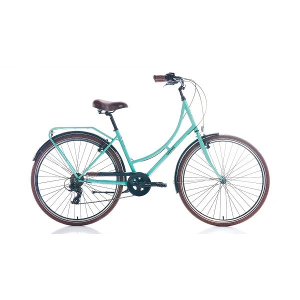 Carraro Modena V Fren 7 Vites 28 Jant Şehir Bisikleti Turkuaz Siyah Kahve 46 Kadro