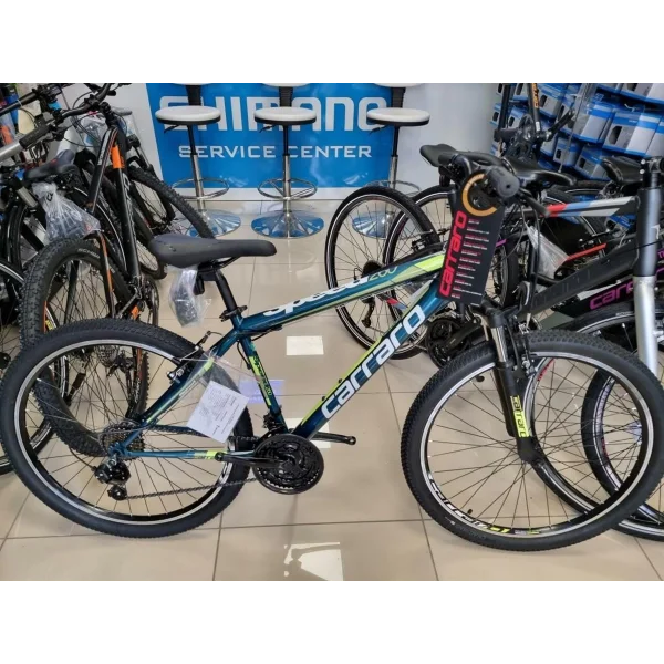 Carraro Speed 240 V Fren 21 Vites 24 Jant Dağ Bisikleti Deniz Yeşili Lime Yeşil Beyaz