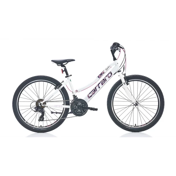 Carraro Speed 242 V Fren 21 Vites 24 Jant Dağ Bisikleti Beyaz Pembe