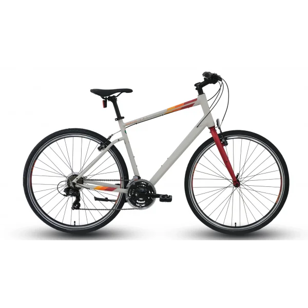 Carraro Sportive 321 V Fren 21 Vites 28 Jant Şehir Bisikleti Gri Kırmızı 52 Kadro