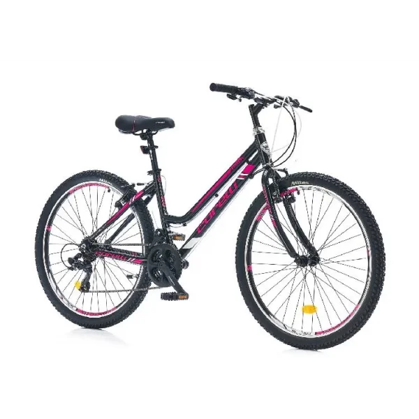 Corelli Banner 26 V Fren 21 Vites 26 Jant Bayan Şehir Bisikleti Siyah Fuşya