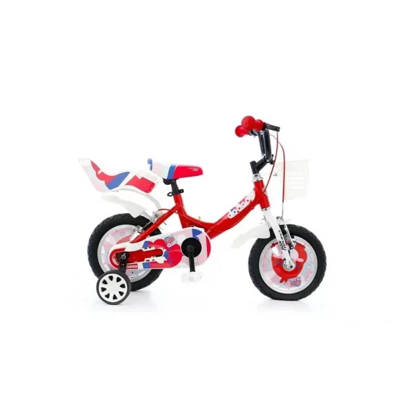 Corelli Googoo 12 Jant Çocuk Bisikleti Alüminyum Kadro Kırmızı Beyaz