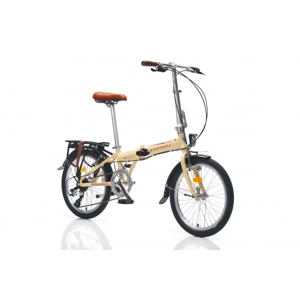 Corelli Just 1.0 V Fren Altus 8 Vites 20 Jant Katlanır Bisiklet Krem Kahve