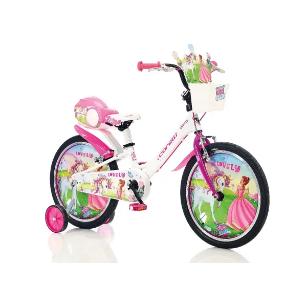 Corelli Lovely 16 Jant Çocuk Bisikleti Alüminyum Kadro Beyaz Pembe