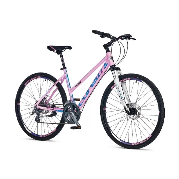Corelli Sandy 7.0 HD Disk Fren Altus 21 Vites 28 Jant Bayan Şehir Bisikleti Pembe Mavi 18 Kadro