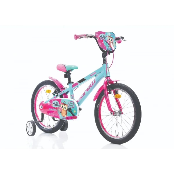 Corelli Swera 20 Jant Çocuk Bisikleti Alüminyum Kadro Yeşil Pembe Siyah