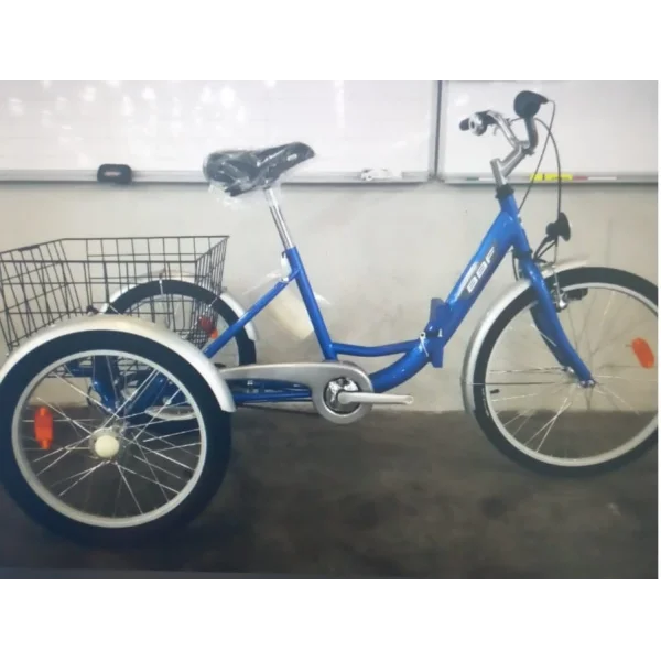 FSC BBF Cargo Nexus 3 Vites Ön V-Arka Kontra Fren Ön 26-Arka 24 Jant Katlanır Kargo Bisikleti Mavi