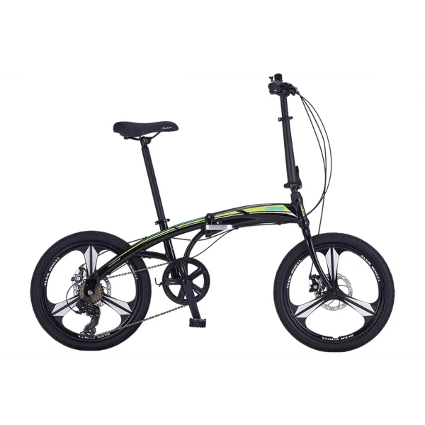 Salcano SLCN300 20 MD Disk Fren 6 Vites 20 Jant Katlanır Bisiklet Mat Siyah Sarı