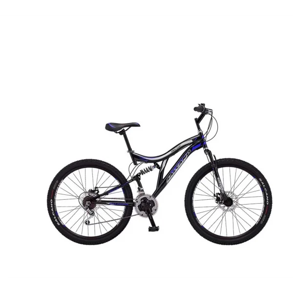 Salcano Hector 24 MD Disk Fren 21 Vites Çift Amortisörlü 24 Jant Dağ Bisikleti Siyah Mavi