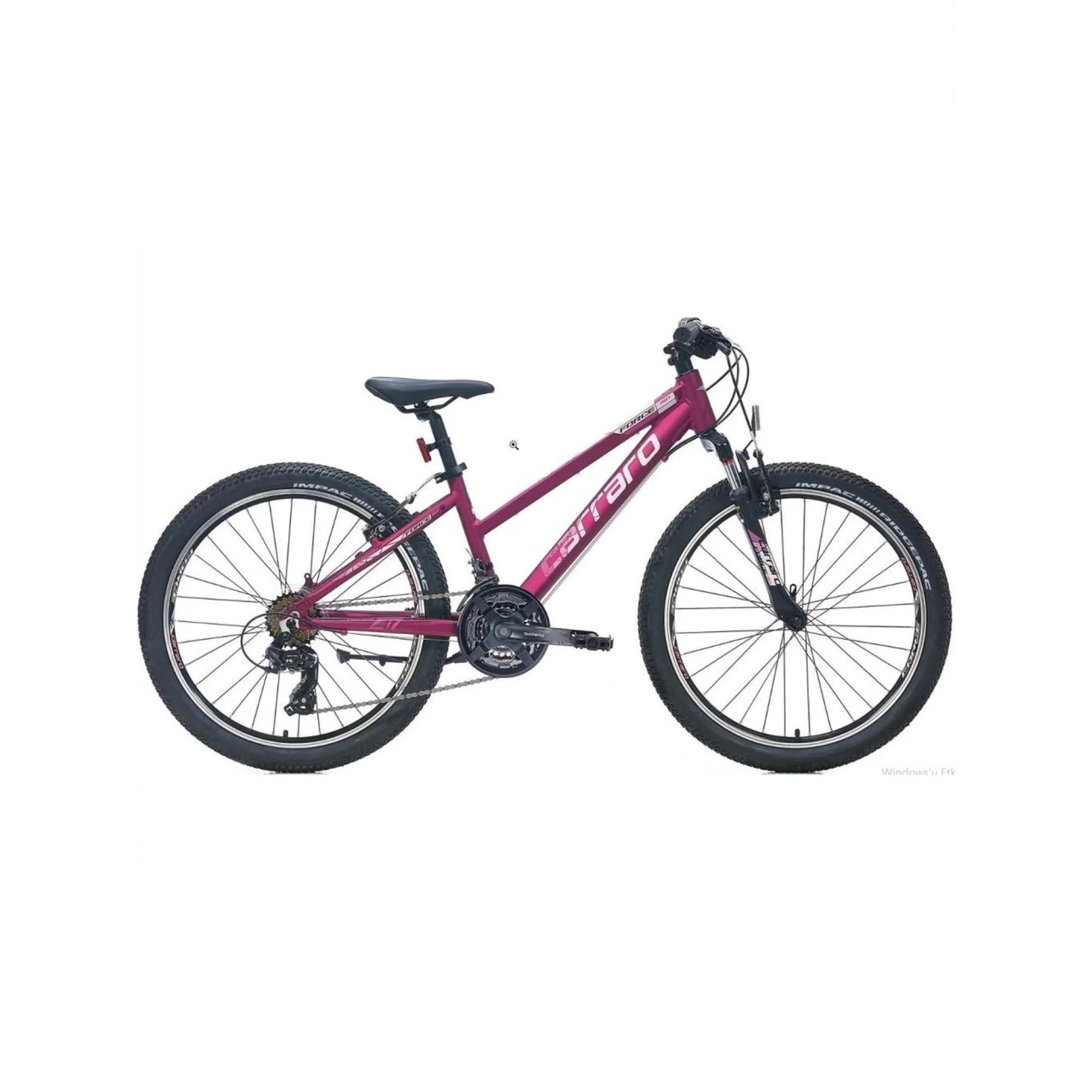 Carraro Force 401 24 Jant 21 Vites V Fren Dağ Bisikleti Mat Mürdüm Pembe