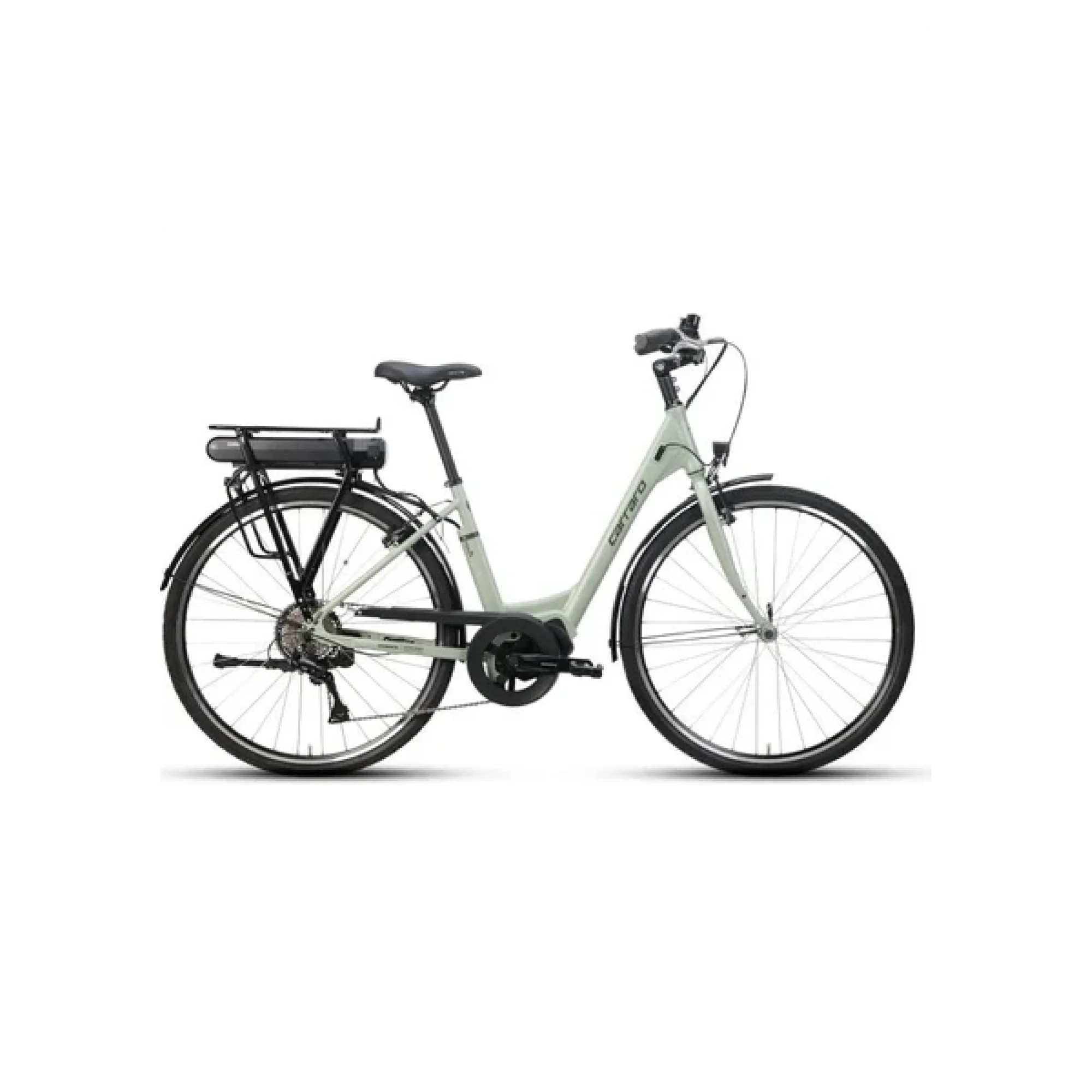 Carraro E-Power 28 Jant 8 Vites V Fren Elektrikli Şehir Bisikleti Mat Adaçayı 45 Kadro