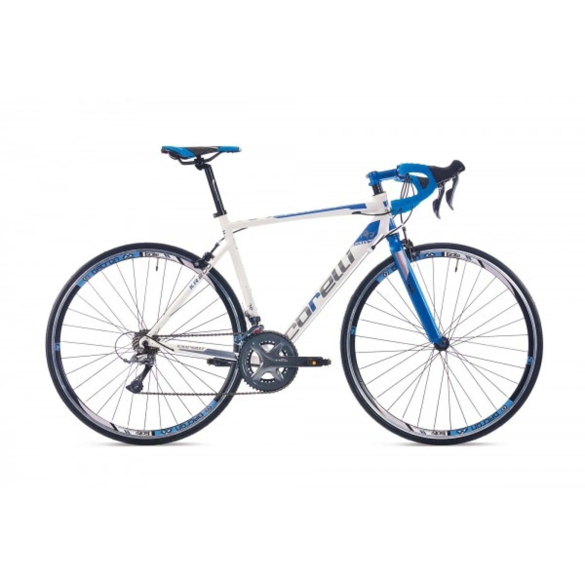 Corelli Sprint KR100 28 Jant 16 Vites V Fren Yol Yarış Bisikleti Beyaz Mavi Gri