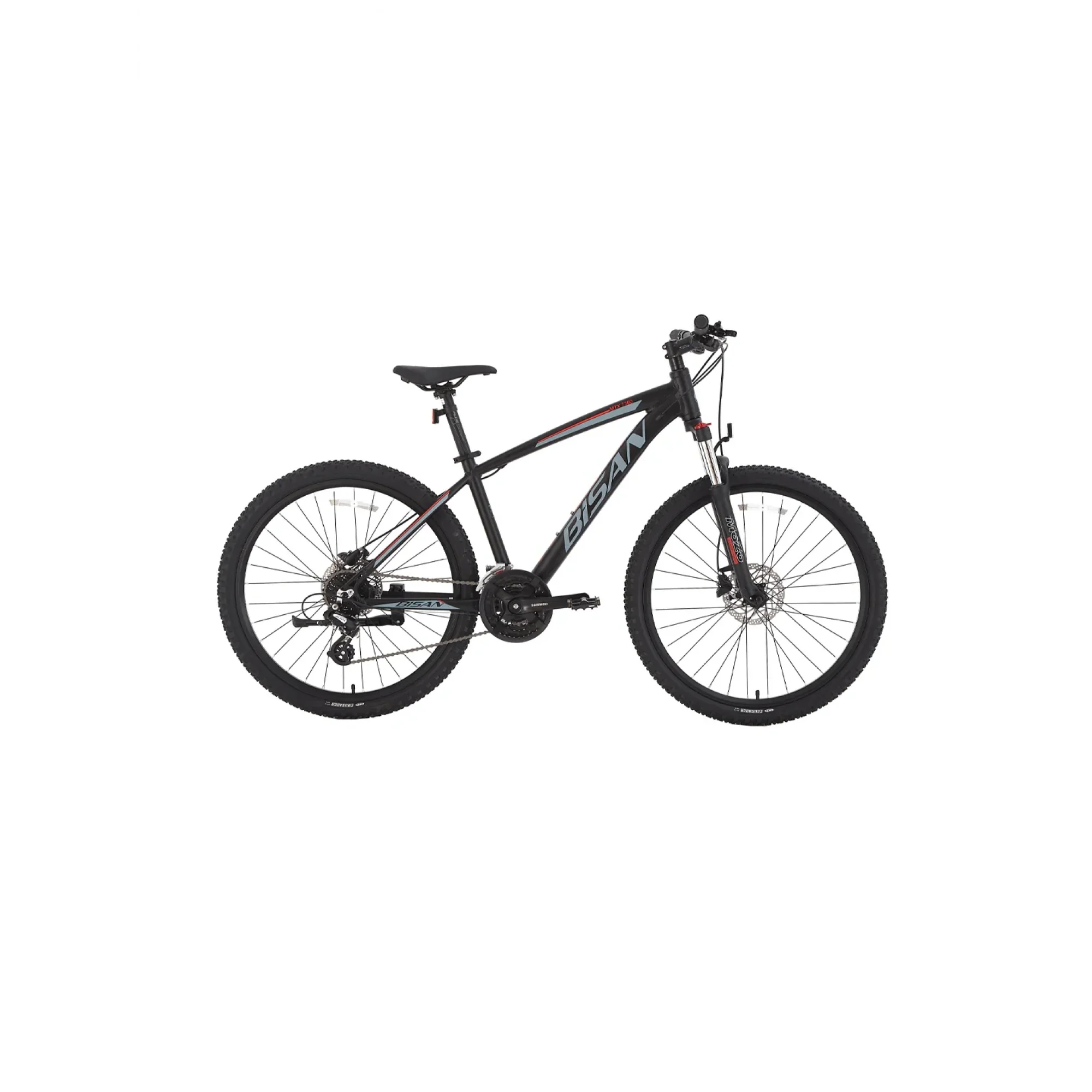Bisan MTX 7300 29 Jant 24 Vites 19 Kadro Mat Siyah Gri Dağ Bisikleti