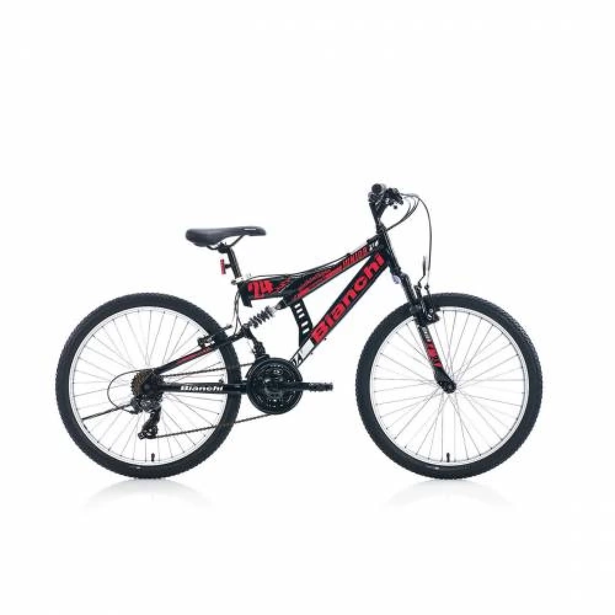 Bianchi Junior V Fren 21 Vites 24 Jant Dağ Bisikleti Siyah Kırmızı