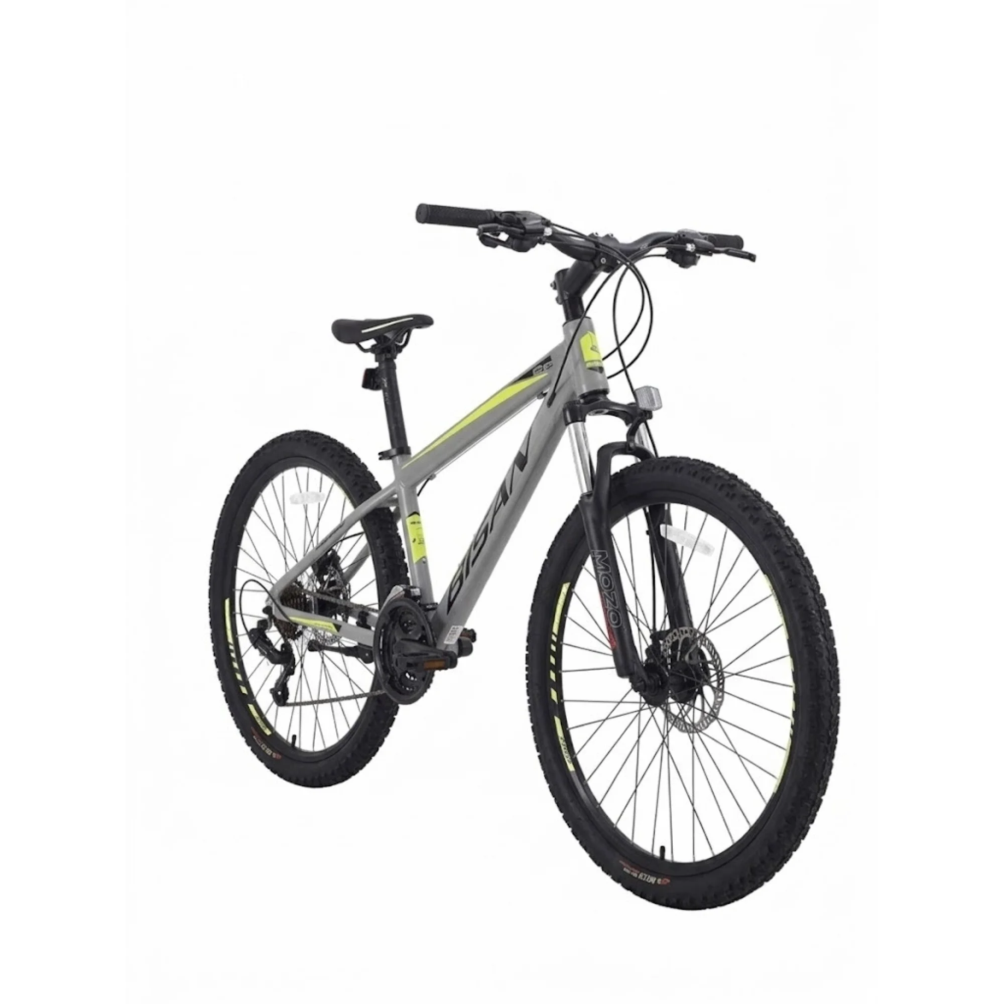 Bisan Cooper HD 27.5 Jant Açık Gri Siyah Sarı Dağ Bisikleti 37 Kadro