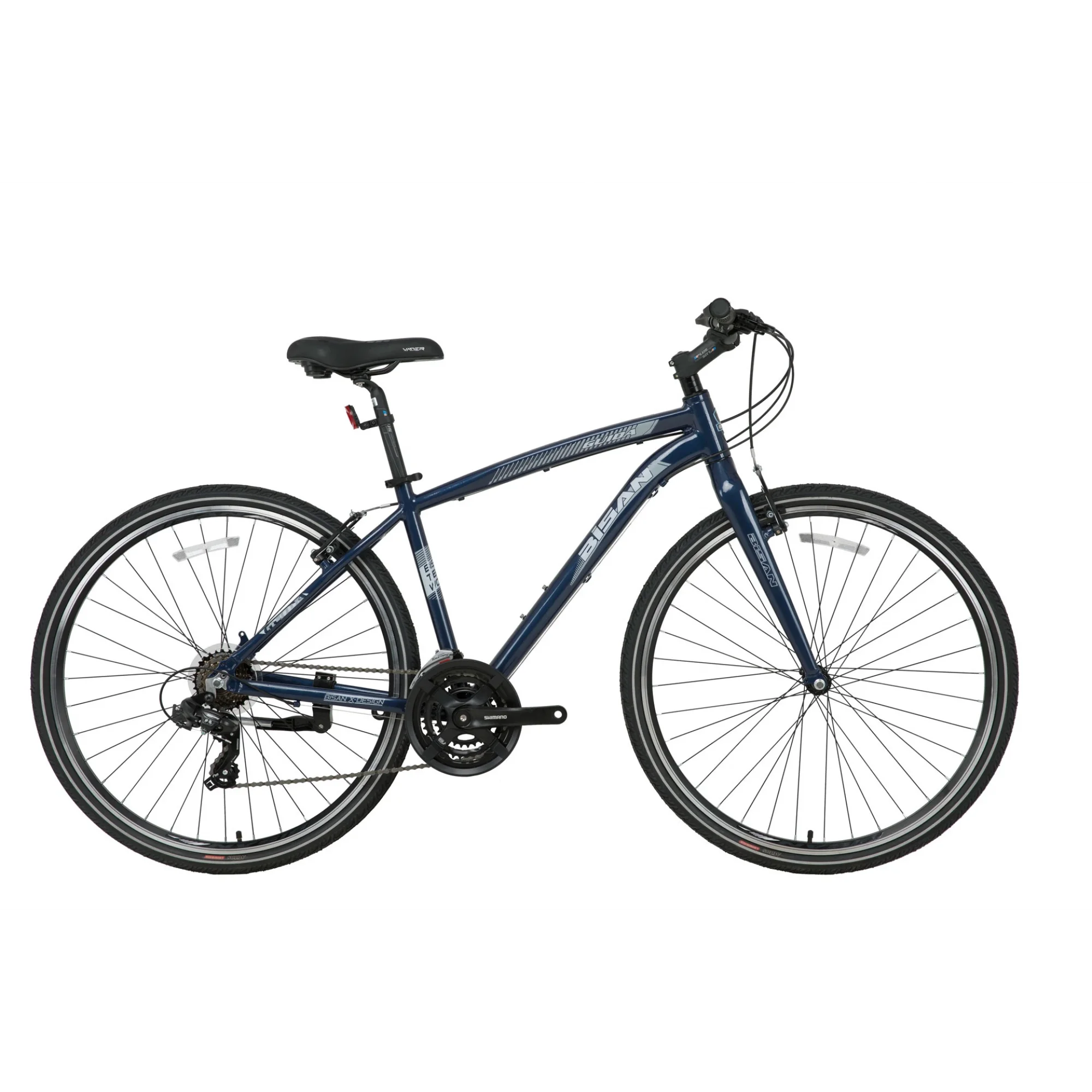 Bisan Guida V Fren 21 Vites 28 Jant Trekking Şehir Tur Bisikleti Lacivert Gri 52 Kadro