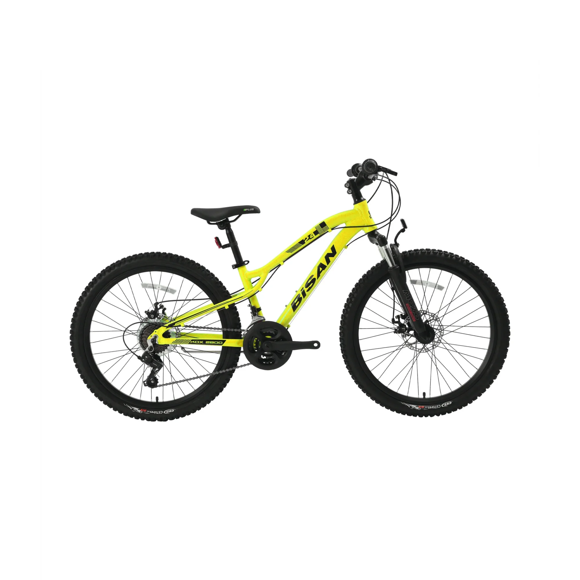 Bisan KDX 2800 D MD Fren 21 Vites 24 Jant Dağ Bisikleti Sarı Siyah 32 Kadro