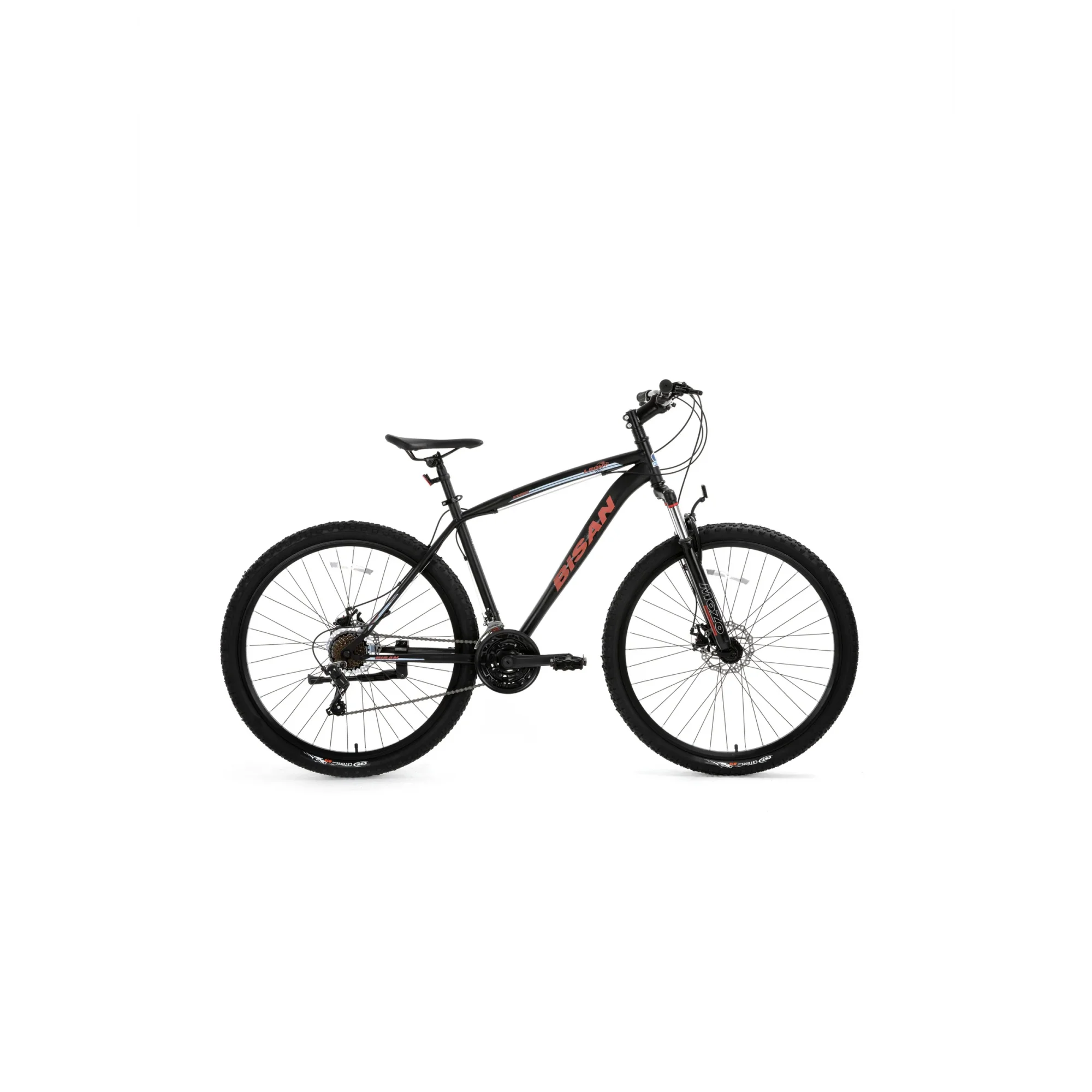 Bisan Leon MD Fren 21 Vites 29 Jant Dağ Bisikleti Siyah Kırmızı 48 Kadro