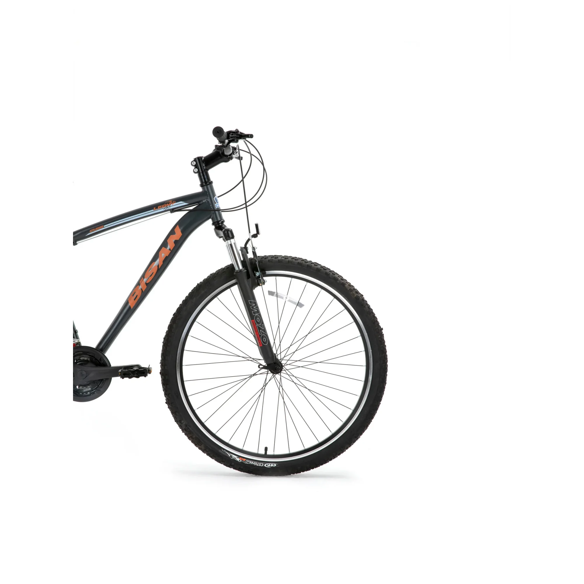 Bisan Leon V Fren 21 Vites 26 Jant Dağ Bisikleti Mat Gri Turuncu 46 Kadro