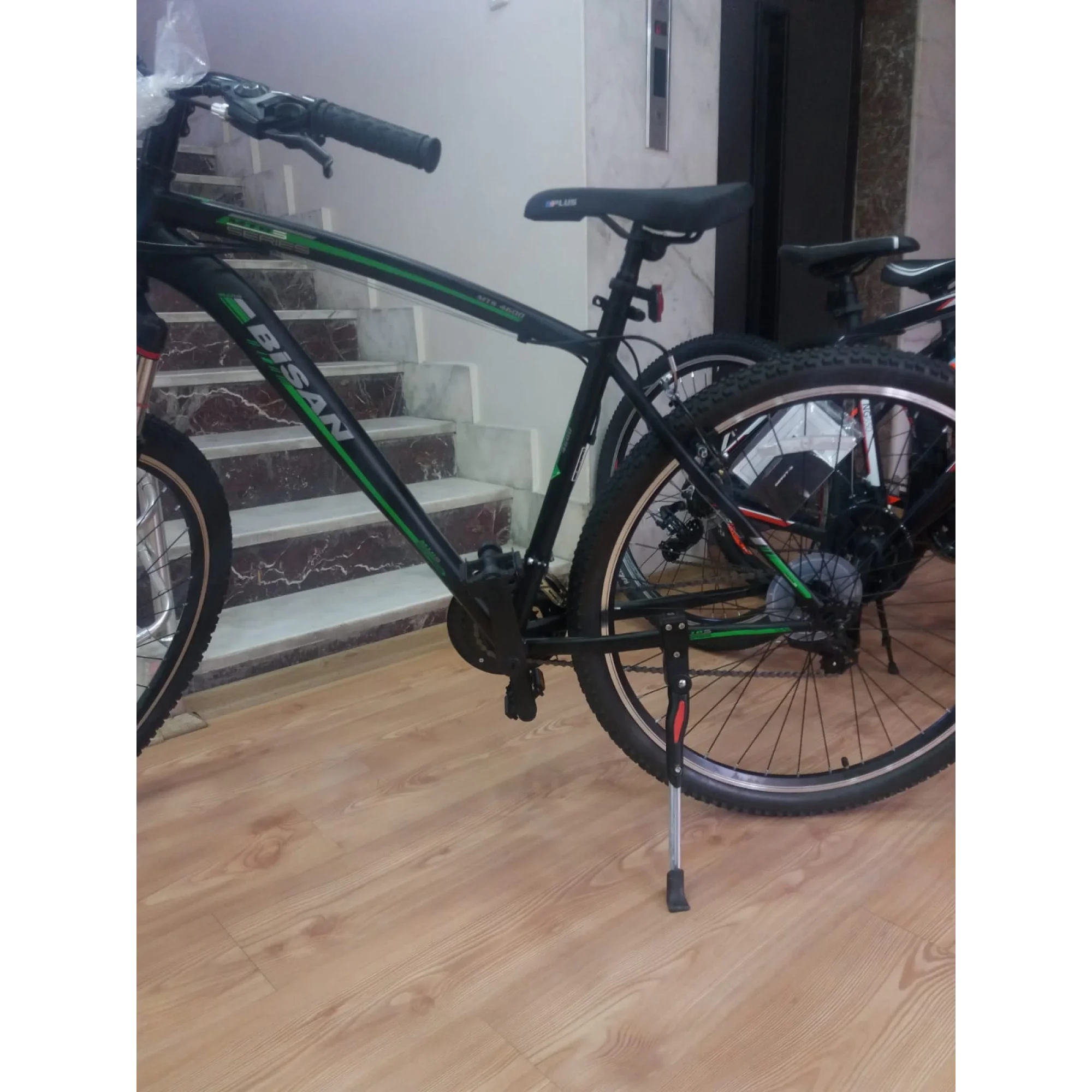 Bisan MTS 4600 MD Disk Fren 21 Vites 27,5 Jant Dağ Bisikleti Siyah Yeşil 18 Kadro