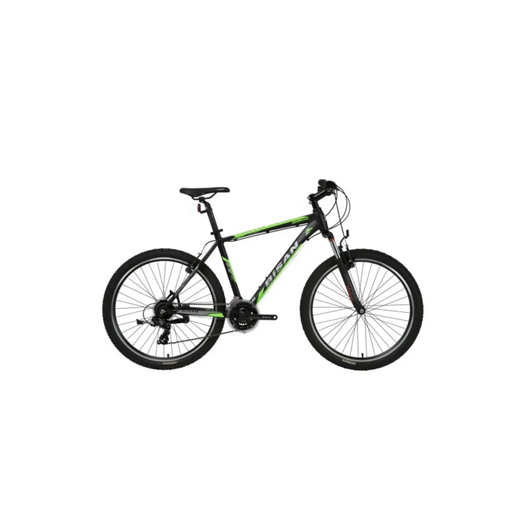 Bisan MTX 7050 V Fren 21 Vites 27,5 Jant Dağ Bisikleti Siyah Yeşil 19 Kadro