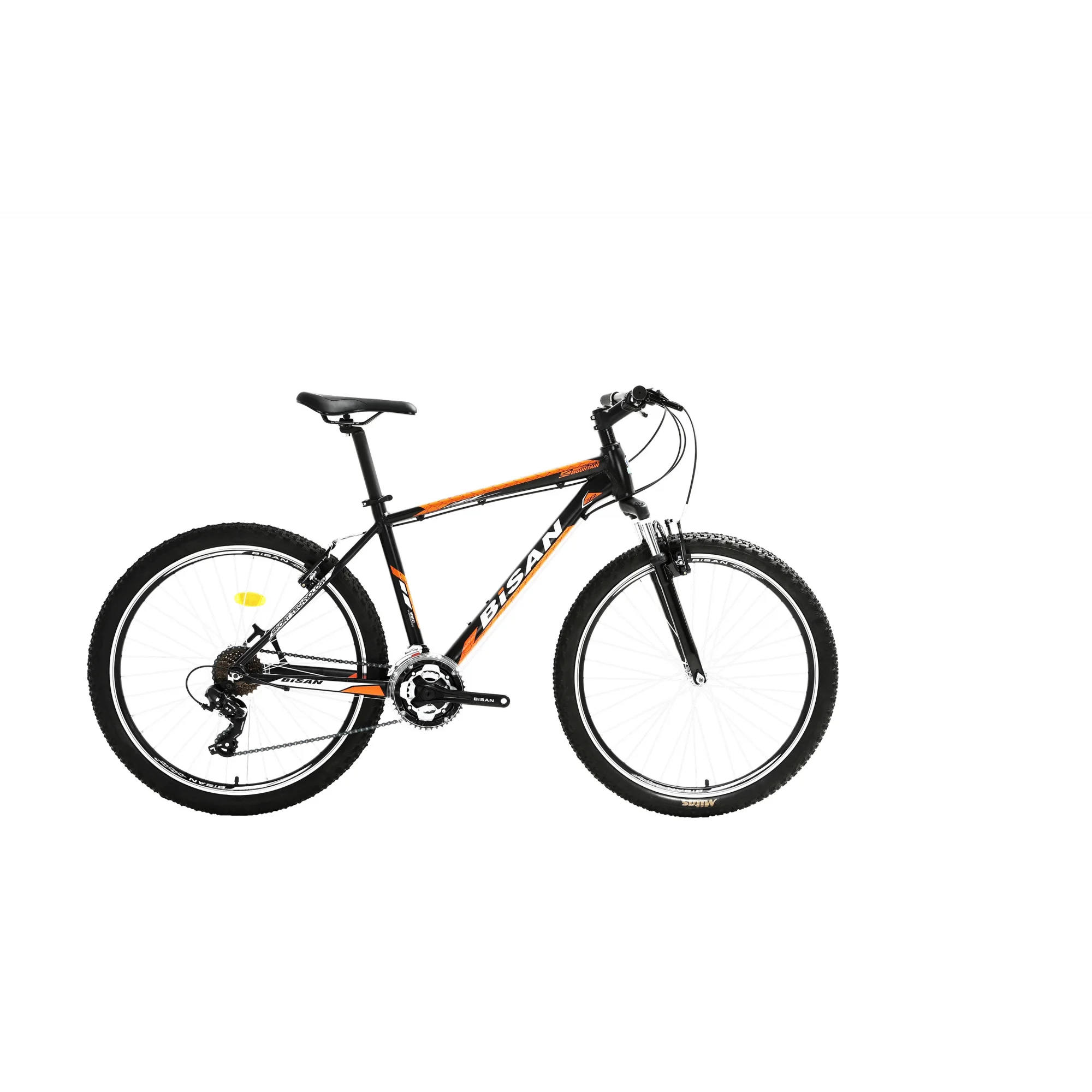 Bisan MTX 7050 V Fren 21 Vites 29 Jant Dağ Bisikleti Siyah Turuncu 19 Kadro