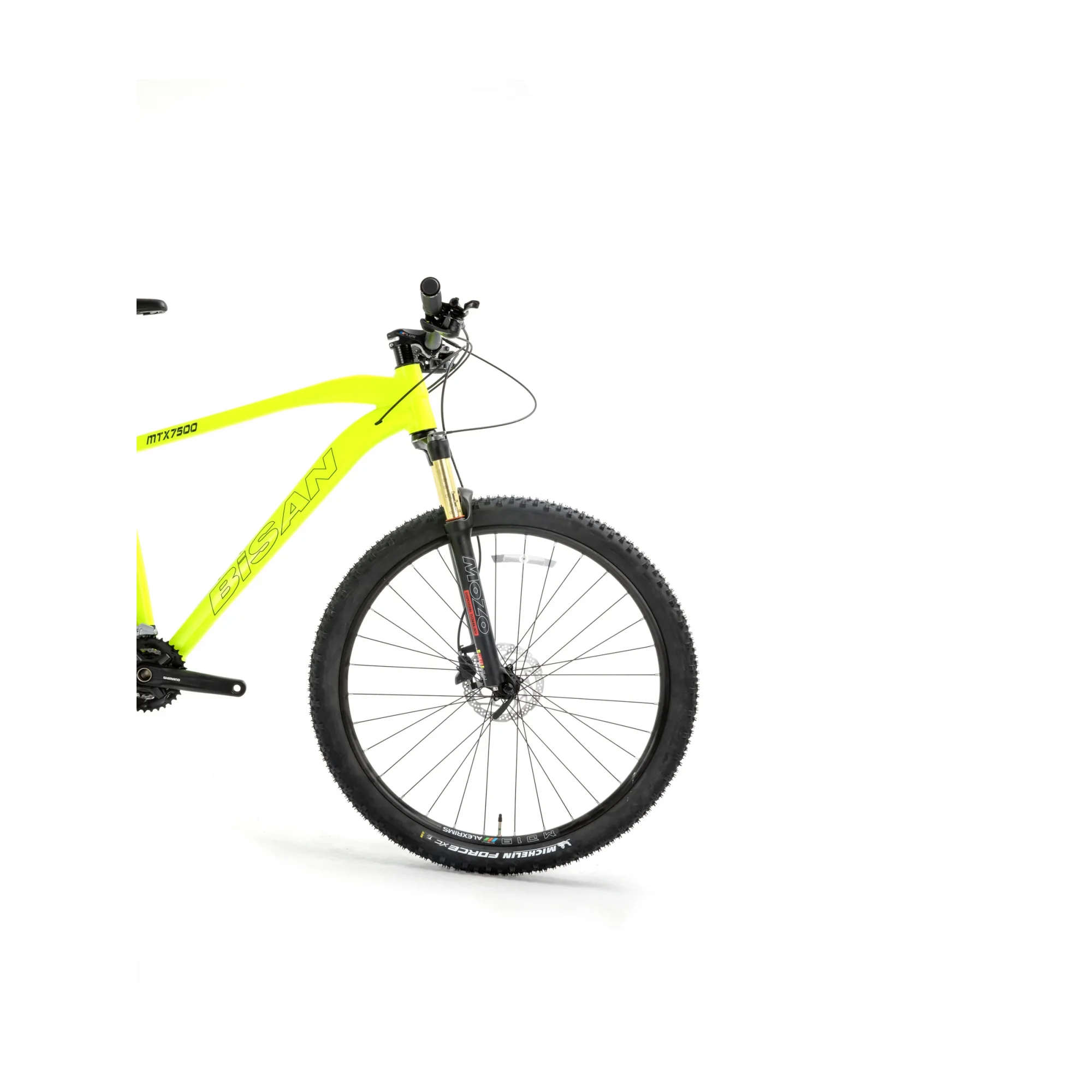 Bisan MTX 7500 HD Fren 18 Vites 27,5 Jant Dağ Bisikleti Neon Sarı Beyaz 48 Kadro