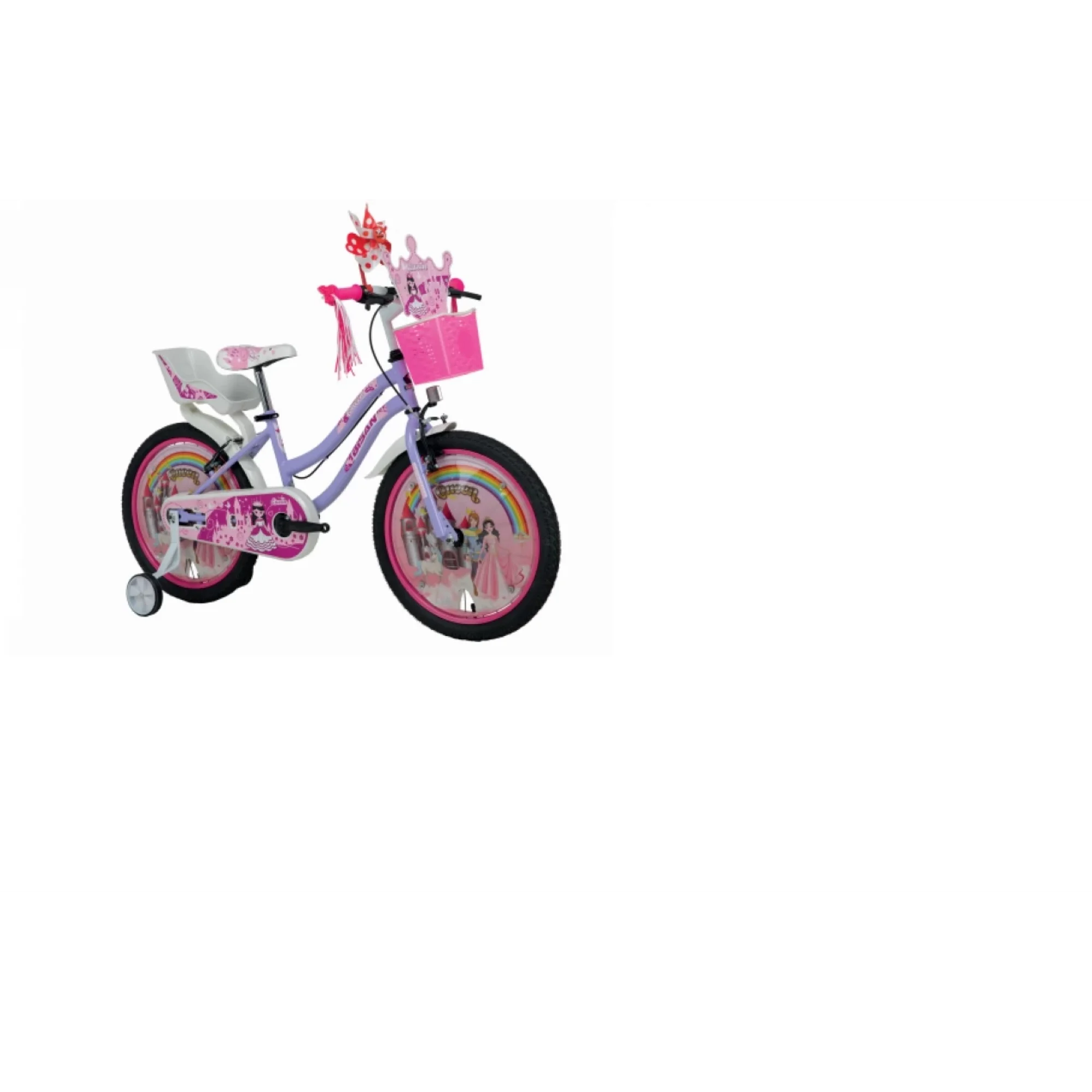 Bisan Queen 20 Jant Çocuk Bisikleti Lila Pembe