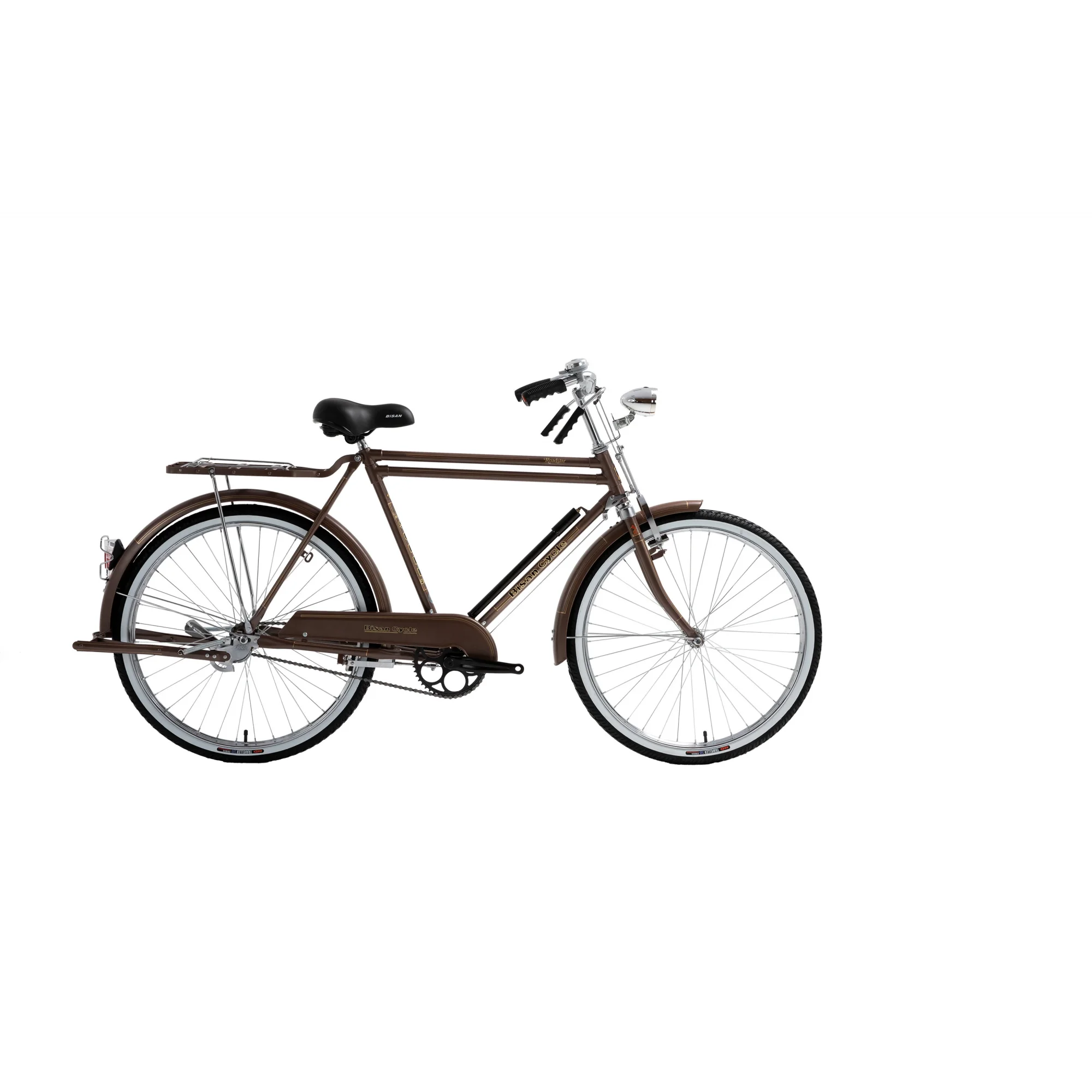Bisan Roadstar Classic Çubuk Fren 26 Jant Şehir Hizmet Bisikleti Kahverengi 58 Kadro