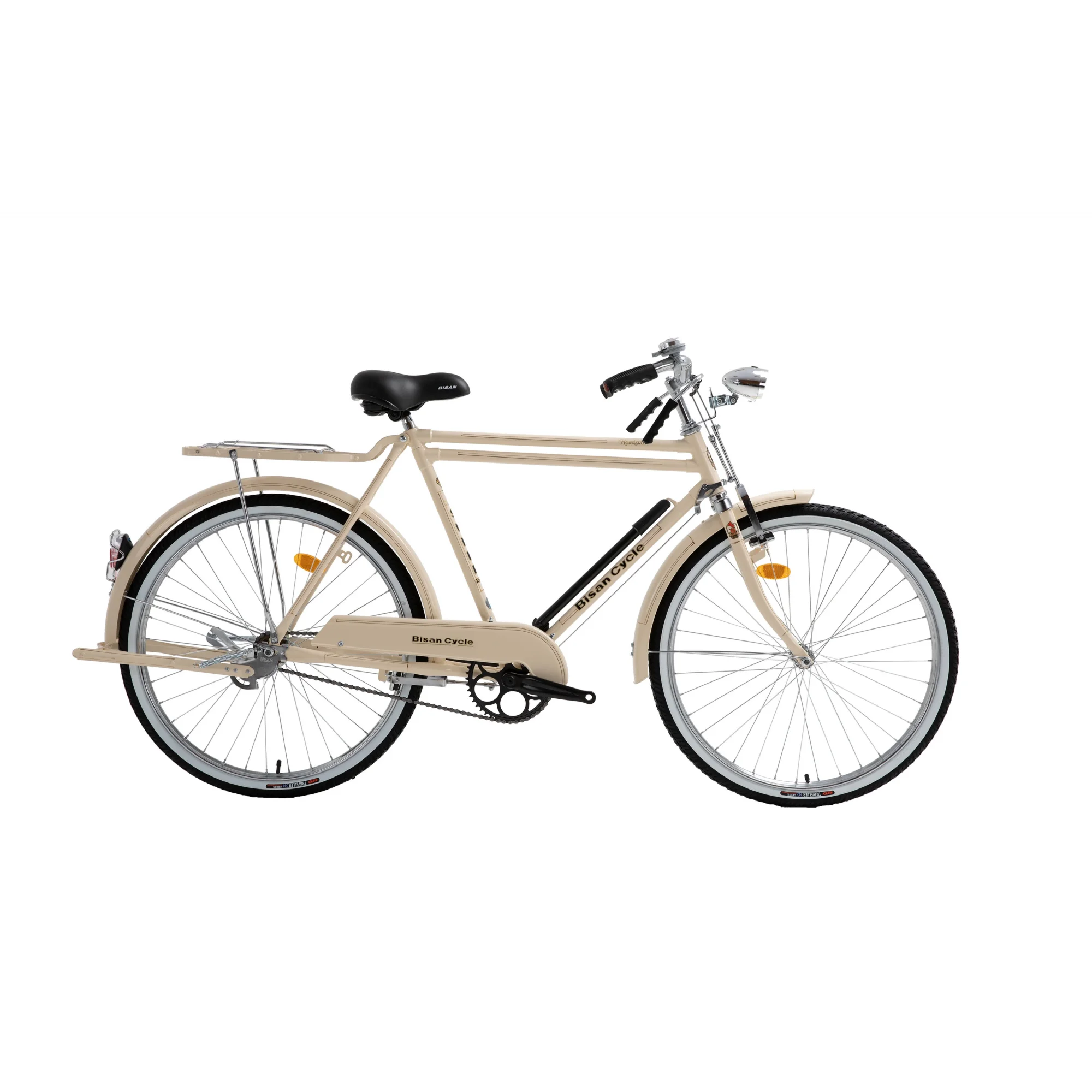 Bisan Roadstar Classic Çubuk Fren 26 Jant Şehir Hizmet Bisikleti Krem 58 Kadro