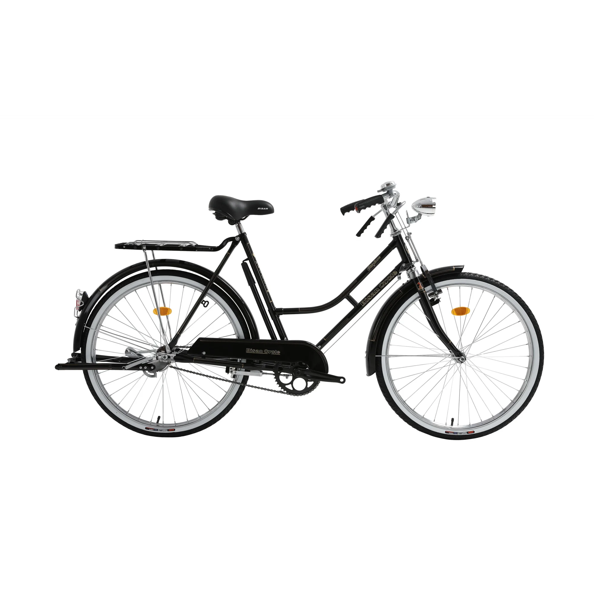 Bisan Roadstar Classic Lady Çubuk Fren 26 Jant Şehir Hizmet Bisikleti Siyah 54 Kadro