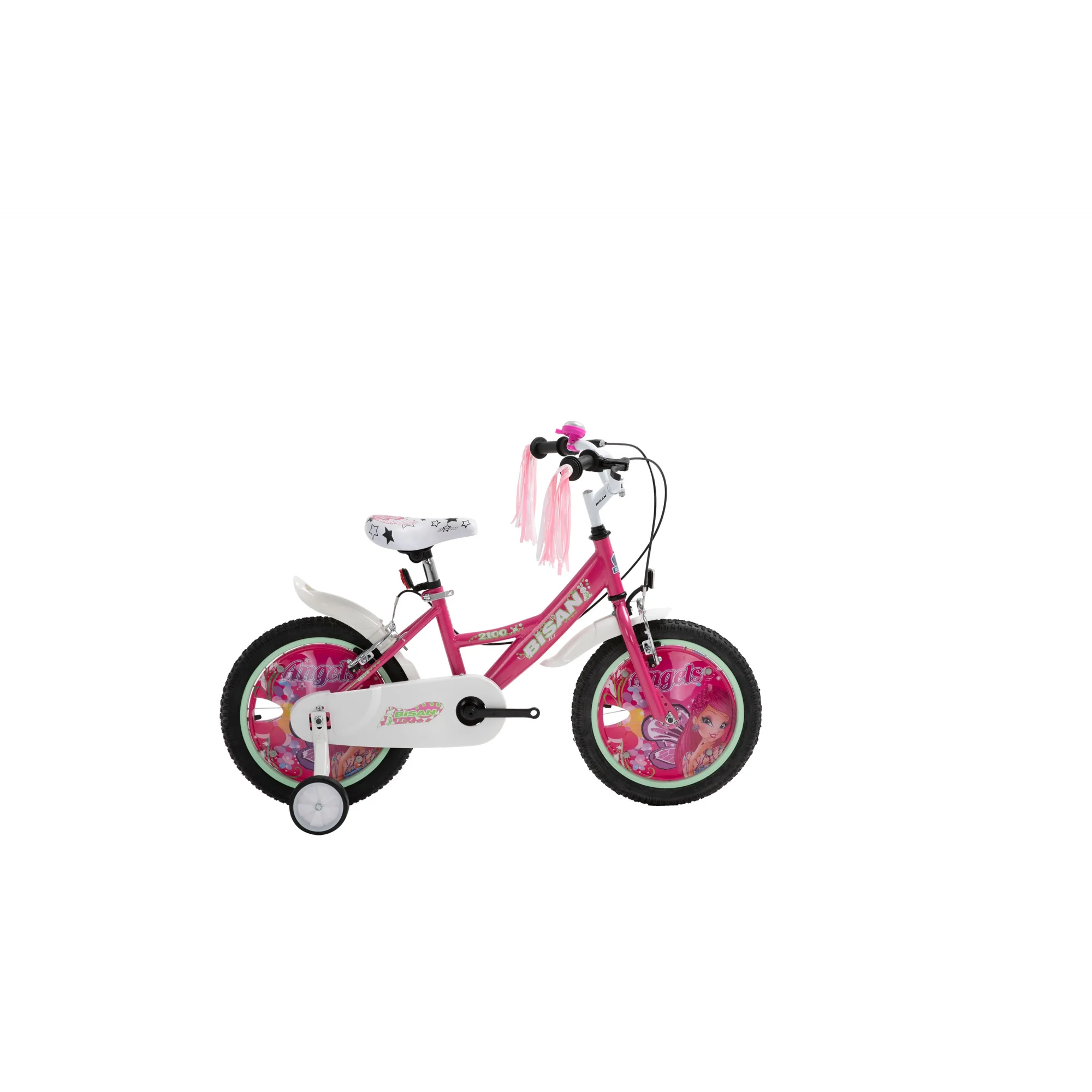 Bisan Rose 16 Jant Çocuk Bisikleti Pembe Beyaz