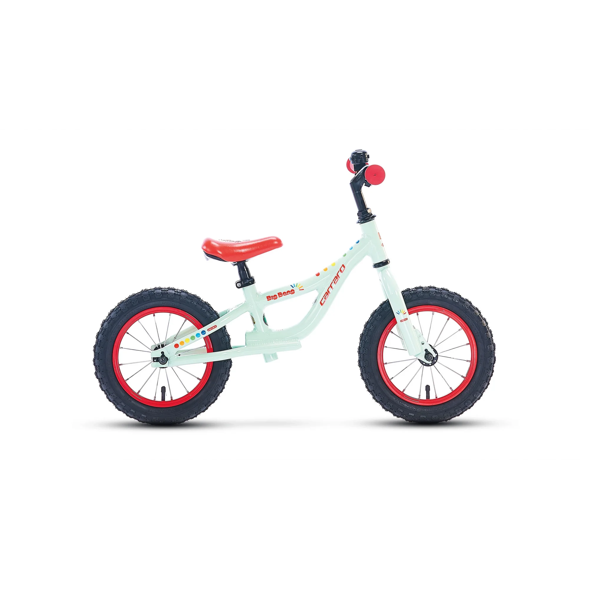 Carraro Big Bang 12 Jant Çocuk Denge Bisikleti Açık Yeşil Kırmızı