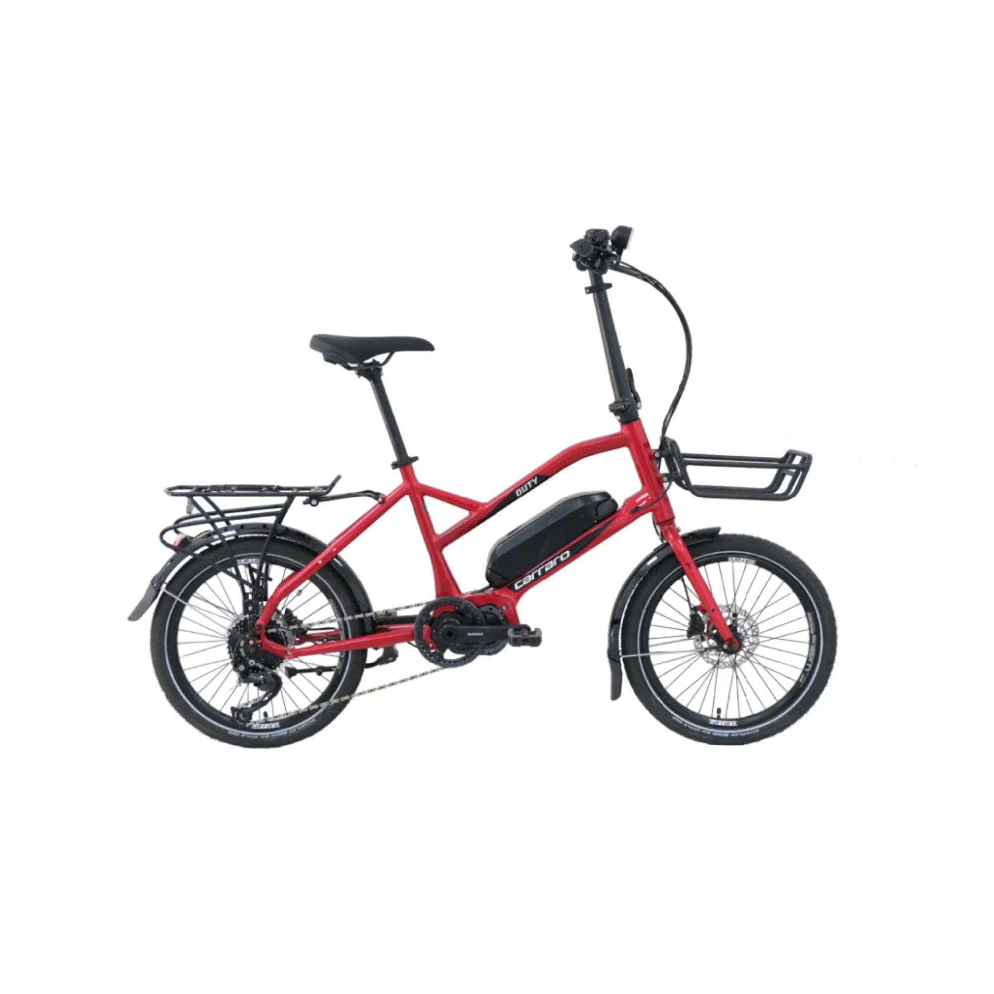 Carraro Duty 20 HD Fren Alivio 9 Vites 20 Jant Elektrikli Bisiklet Krom Kırmızı 41 Kadro