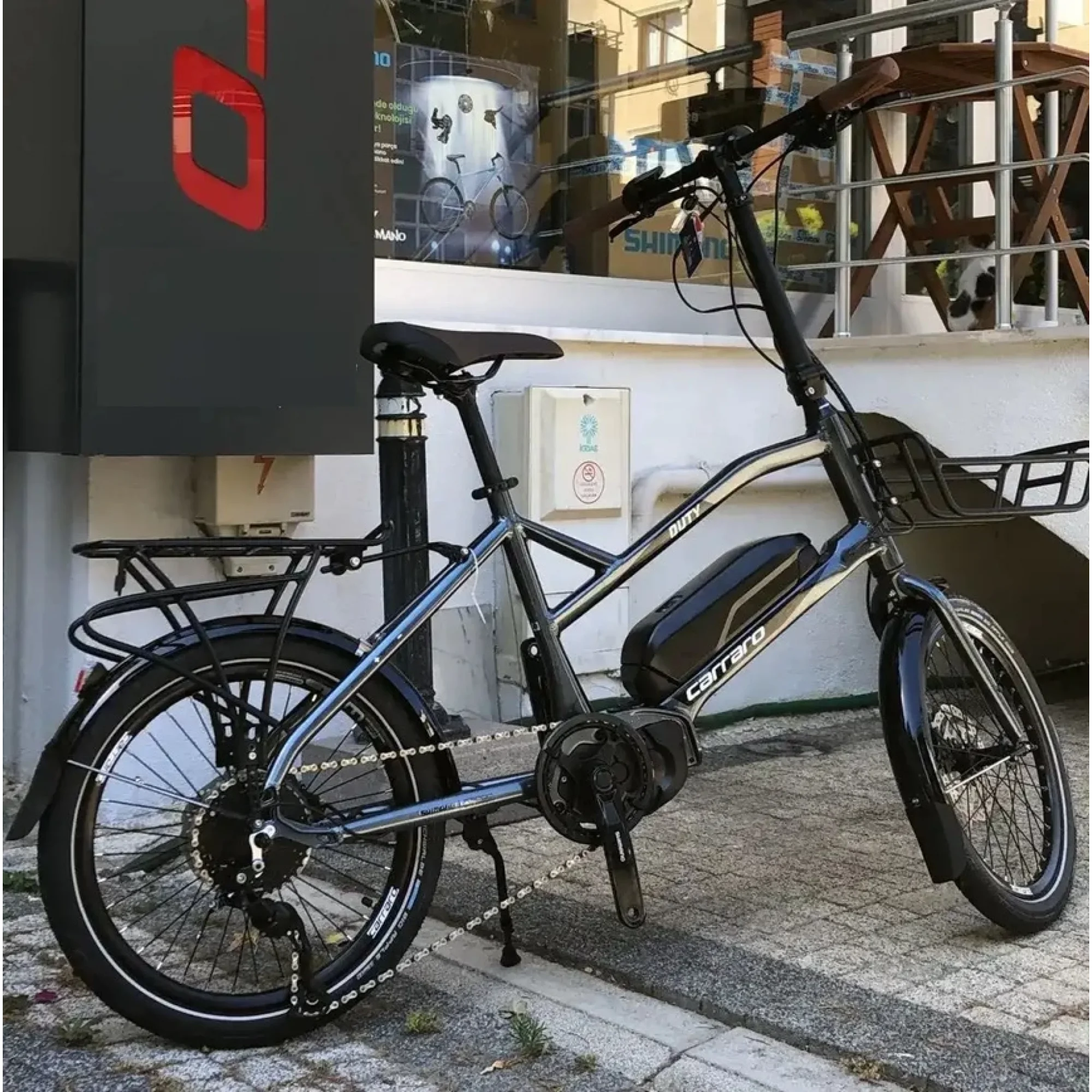 Carraro Duty 20 HD Fren Alivio 9 Vites 20 Jant Elektrikli Bisiklet Metalik Antrasit Siyah 41 Kadro