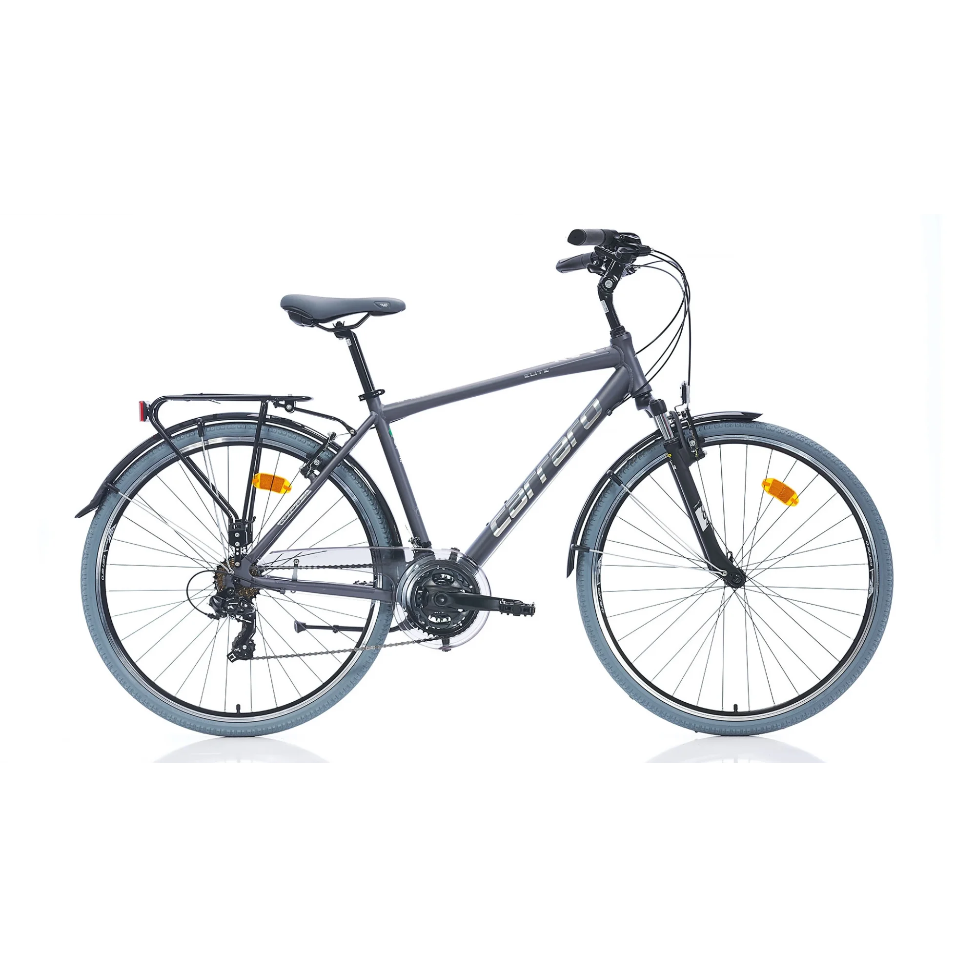 Carraro Elite 704 V Fren 21 Vites 28 Jant Şehir Bisikleti Antrasit Gri Krom 52 Kadro