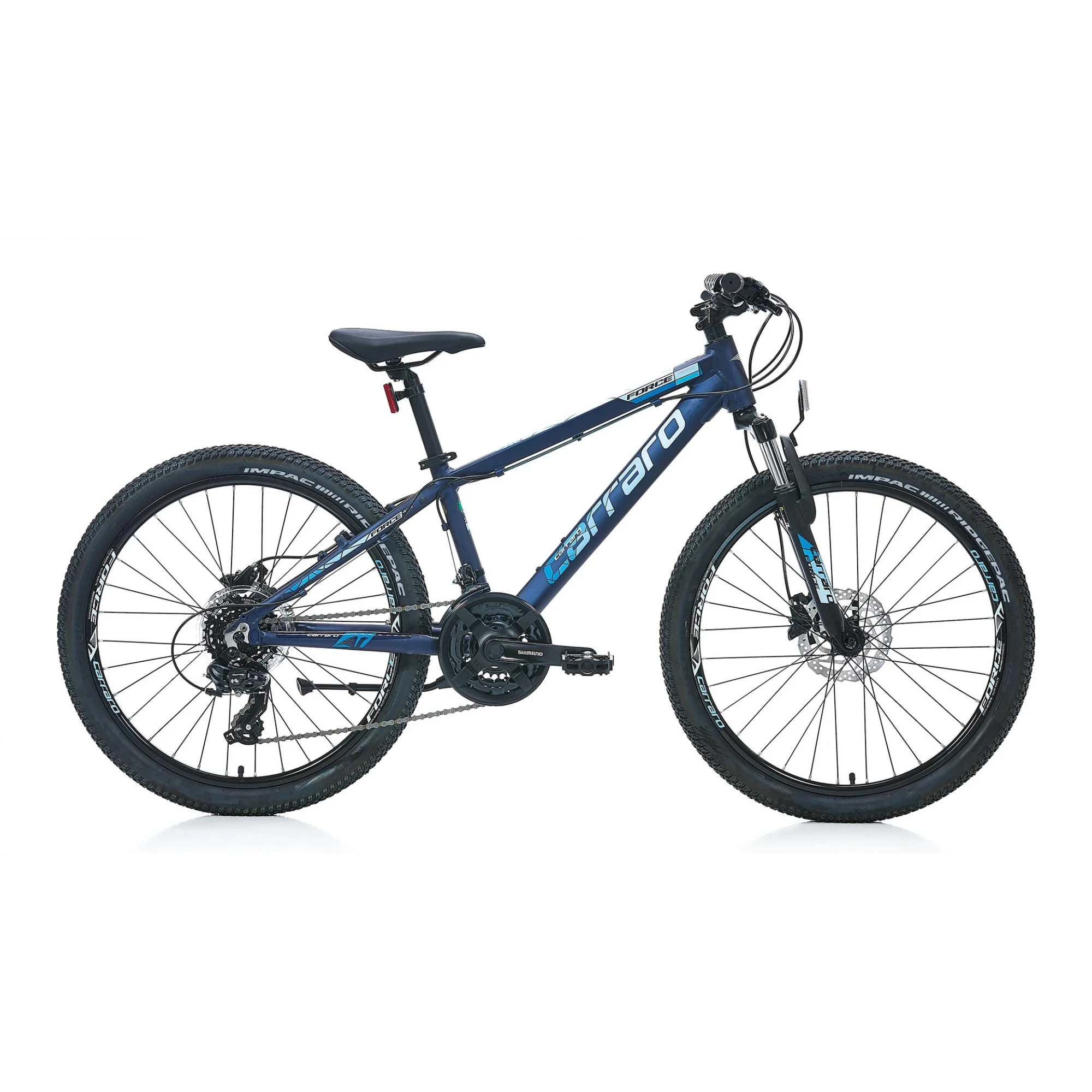 Carraro Force 420 HD Disk Fren 21 Vites 24 Jant Dağ Bisikleti Mat Koyu Mavi Açık Mavi