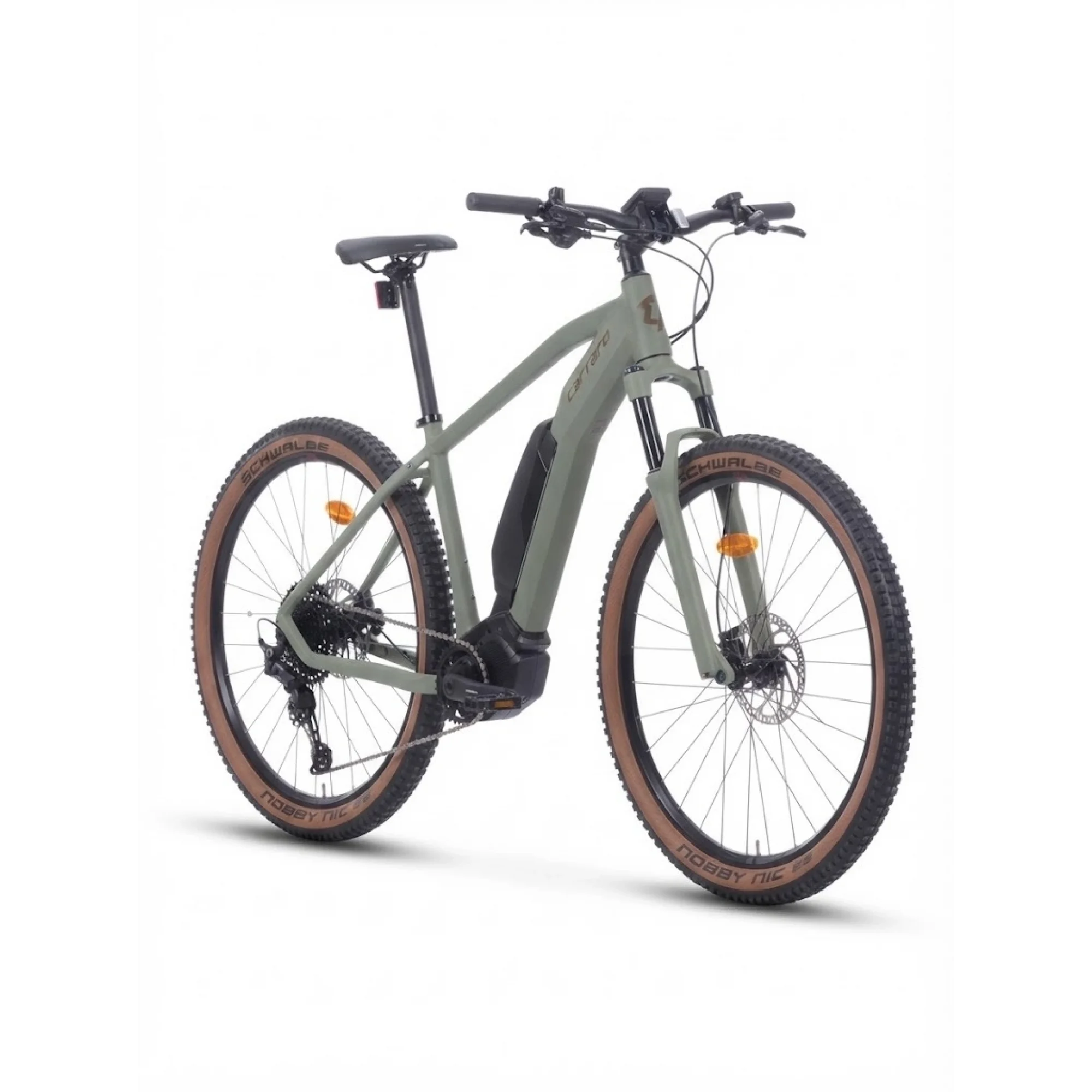 Carraro Kifuka E7 27.5 Elektrikli Bisiklet 504W 11 Vites E-MTB Nikel Gri Kahve Siyah 44 Kadro