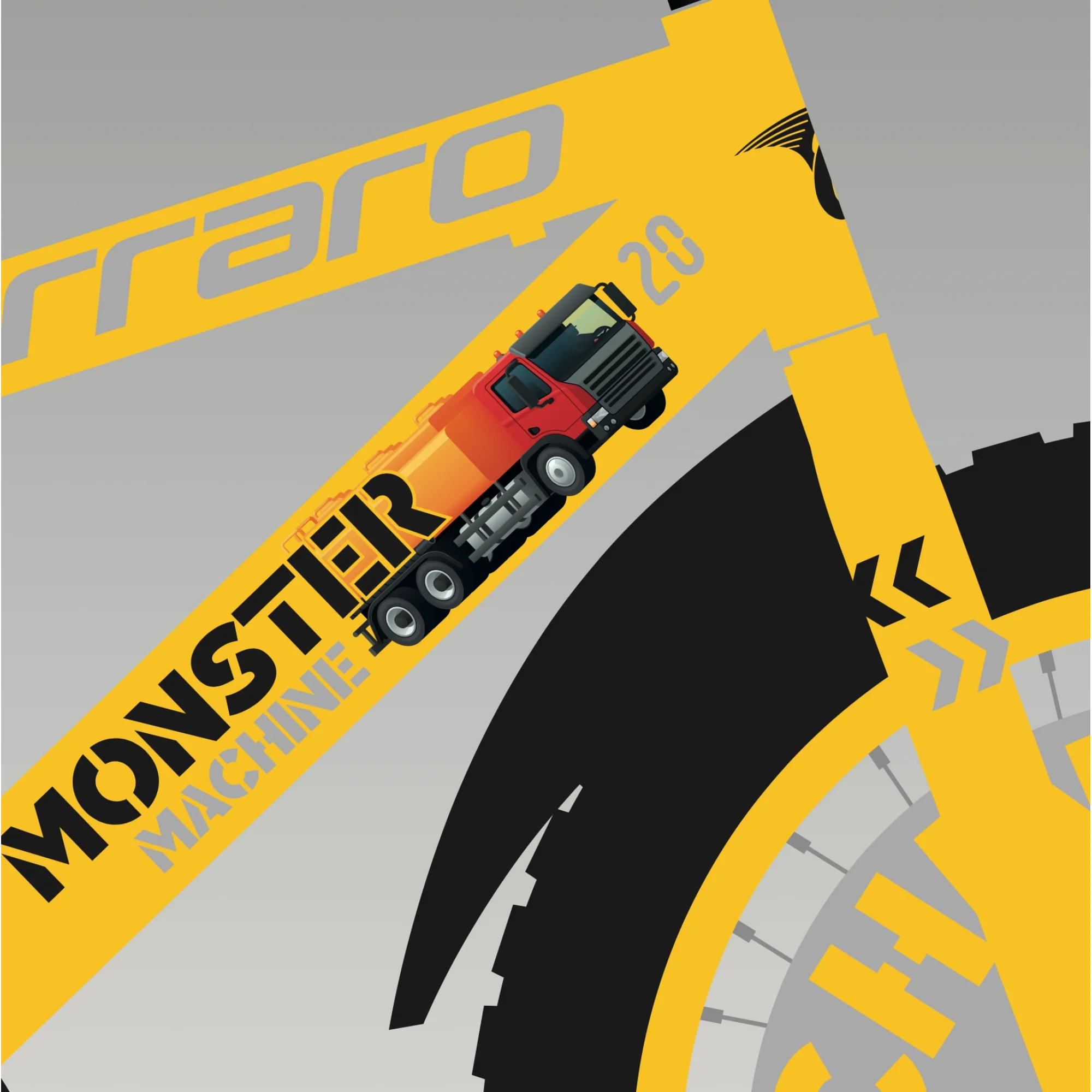 Carraro Monster 12 Alüminyum Kadro 12 Jant Çocuk Bisikleti Sarı Gri Siyah