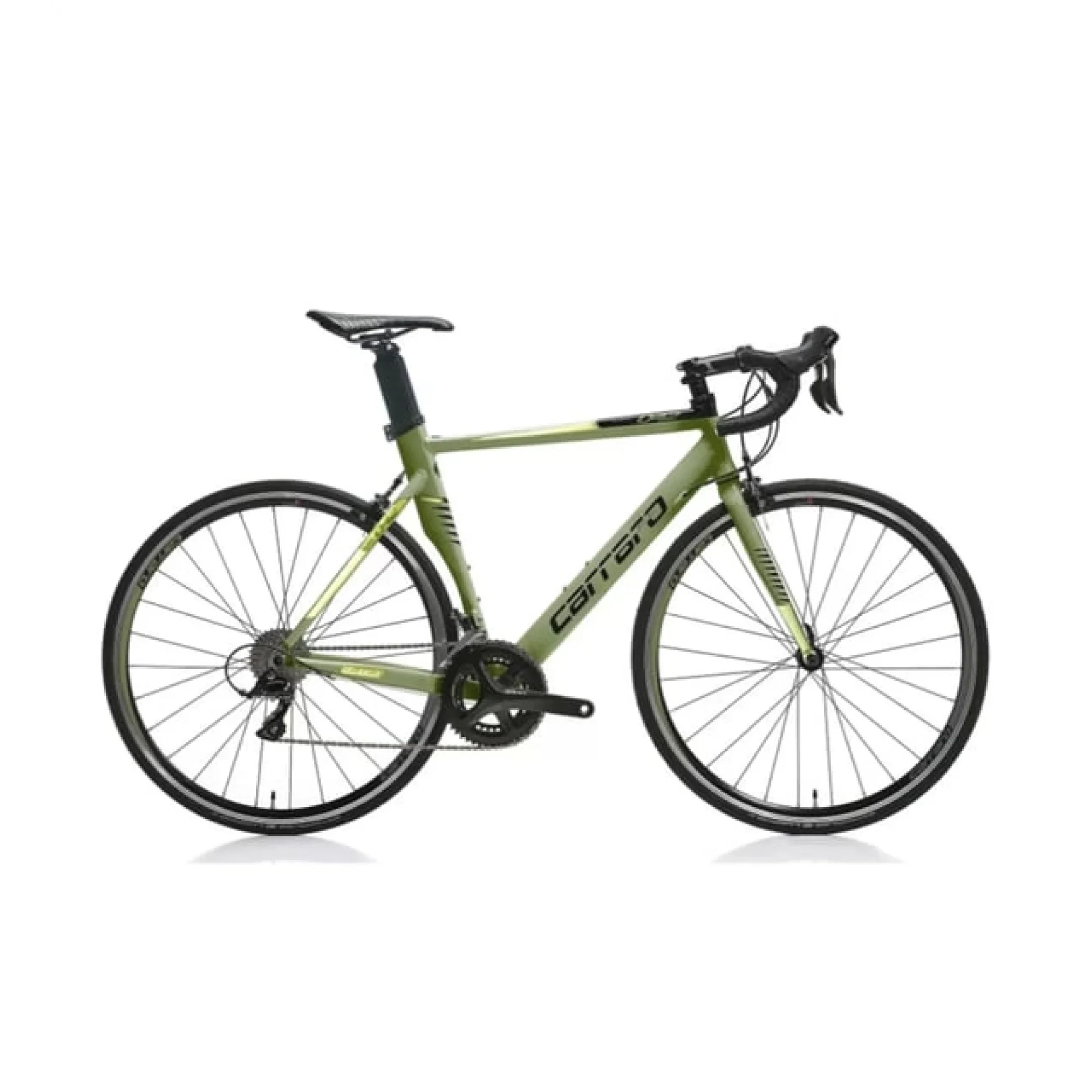 Carraro Race 042 Aero Kumpas Fren Sora 18 Vites 28 Jant Yol Yarış Bisikleti Mat Haki Yeşil 50 Kadro