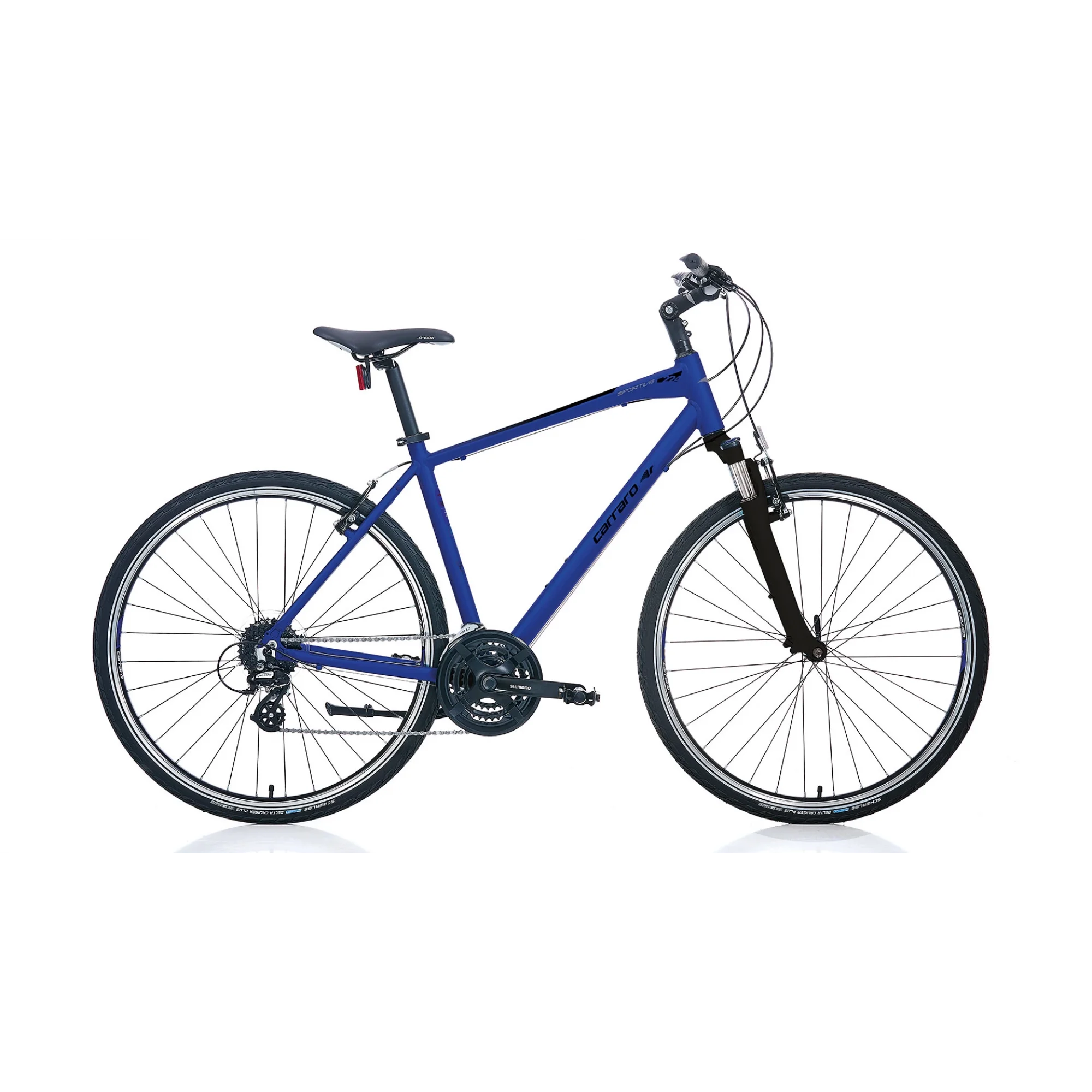 Carraro Sportive 224 V Fren 24 Vites 28 Jant Şehir Bisikleti Manyetik Mavi Siyah 51 Kadro