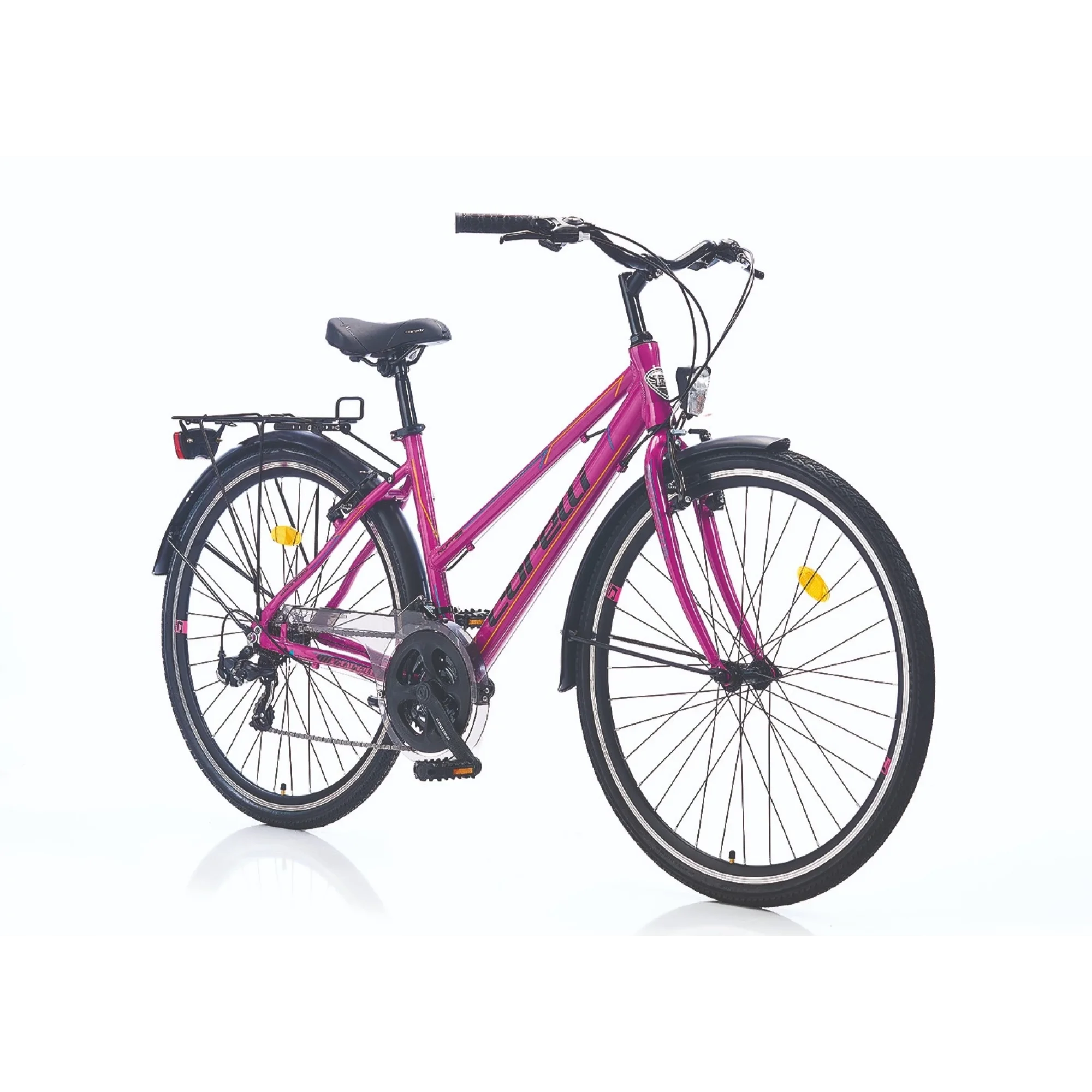 Corelli Nuptse L V Fren 21 Vites 28 Jant Bayan Şehir Bisikleti Pembe Siyah 18 Kadro