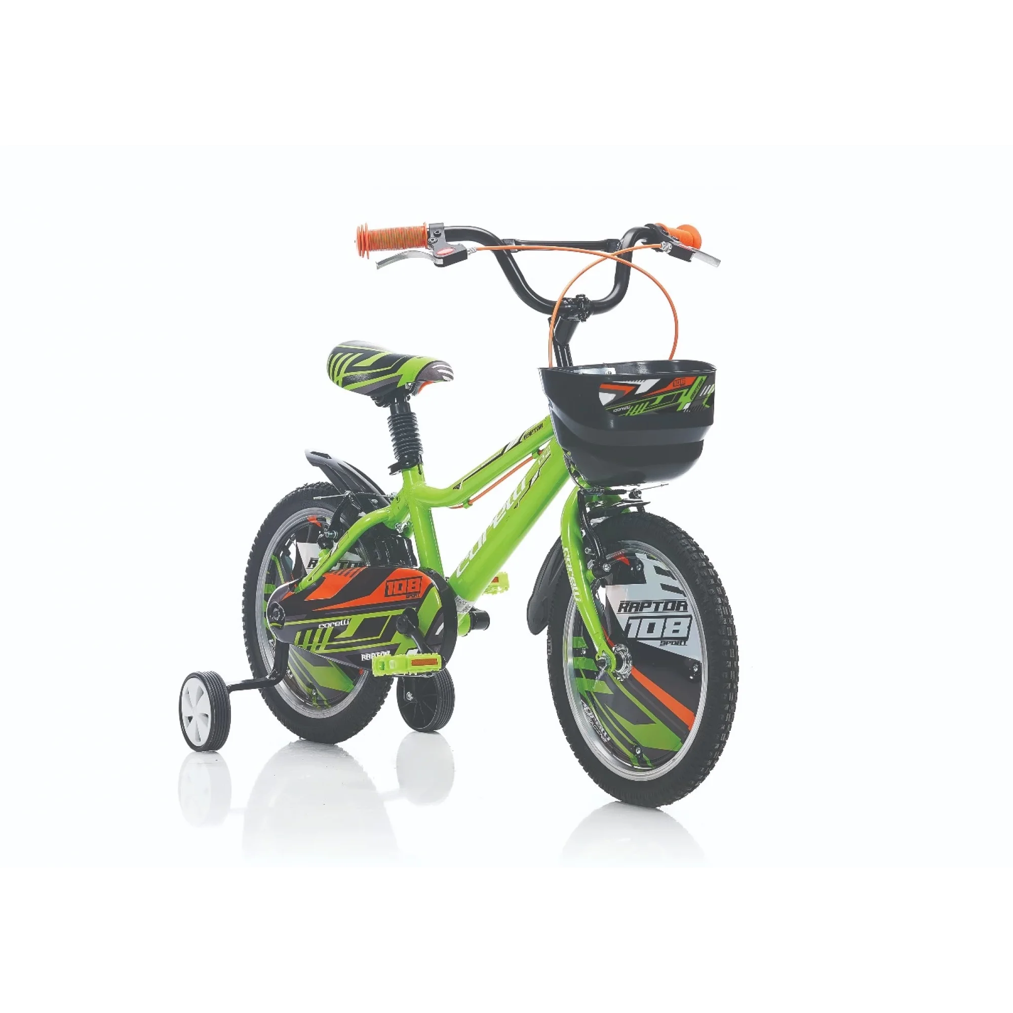 Corelli Raptor 20 Jant Çocuk Bisikleti Alüminyum Kadro Yeşil Siyah