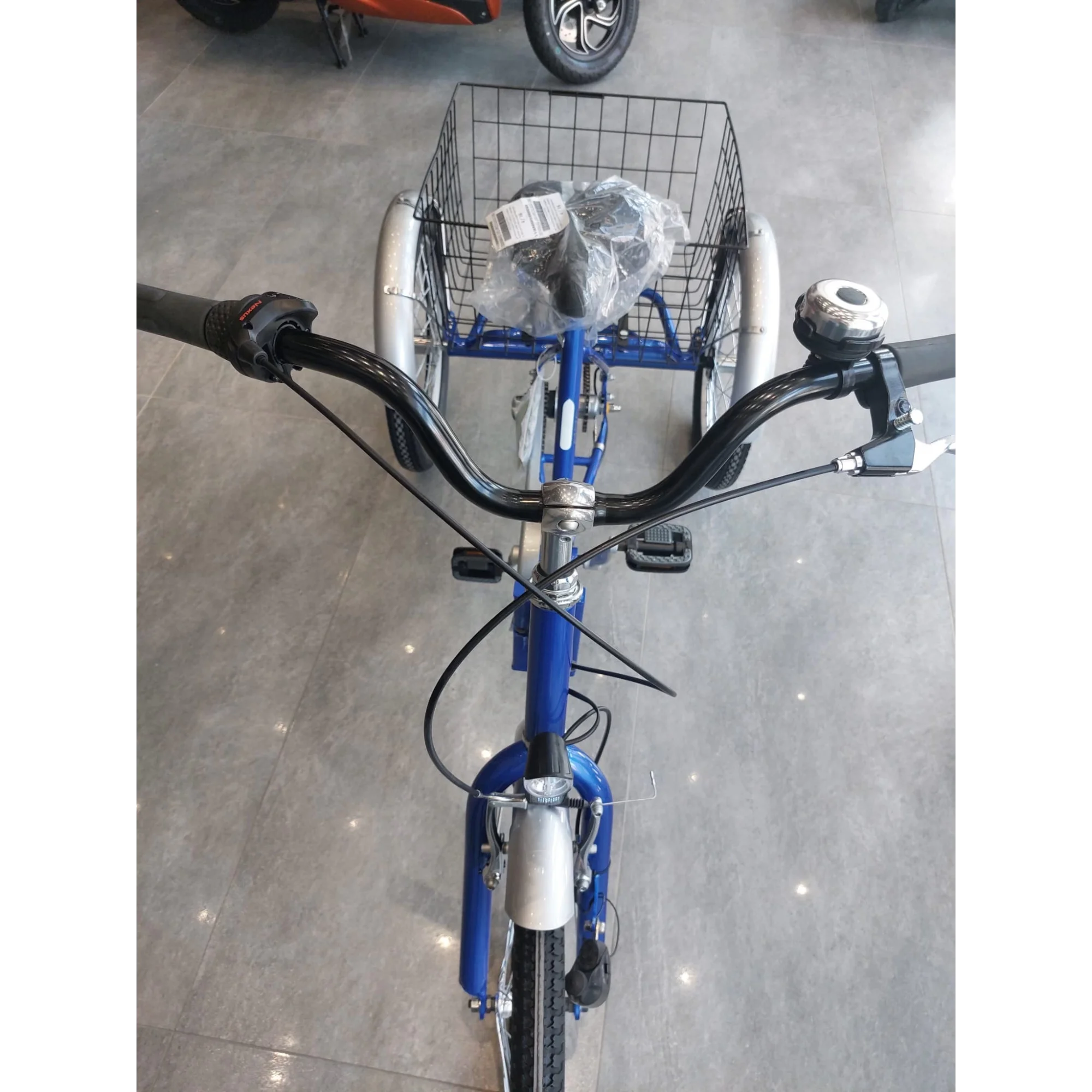 FSC BBF Cargo Nexus 3 Vites Ön V-Arka Kontra Fren Ön 24-Arka 20 Jant Katlanır Kargo Bisikleti Mavi