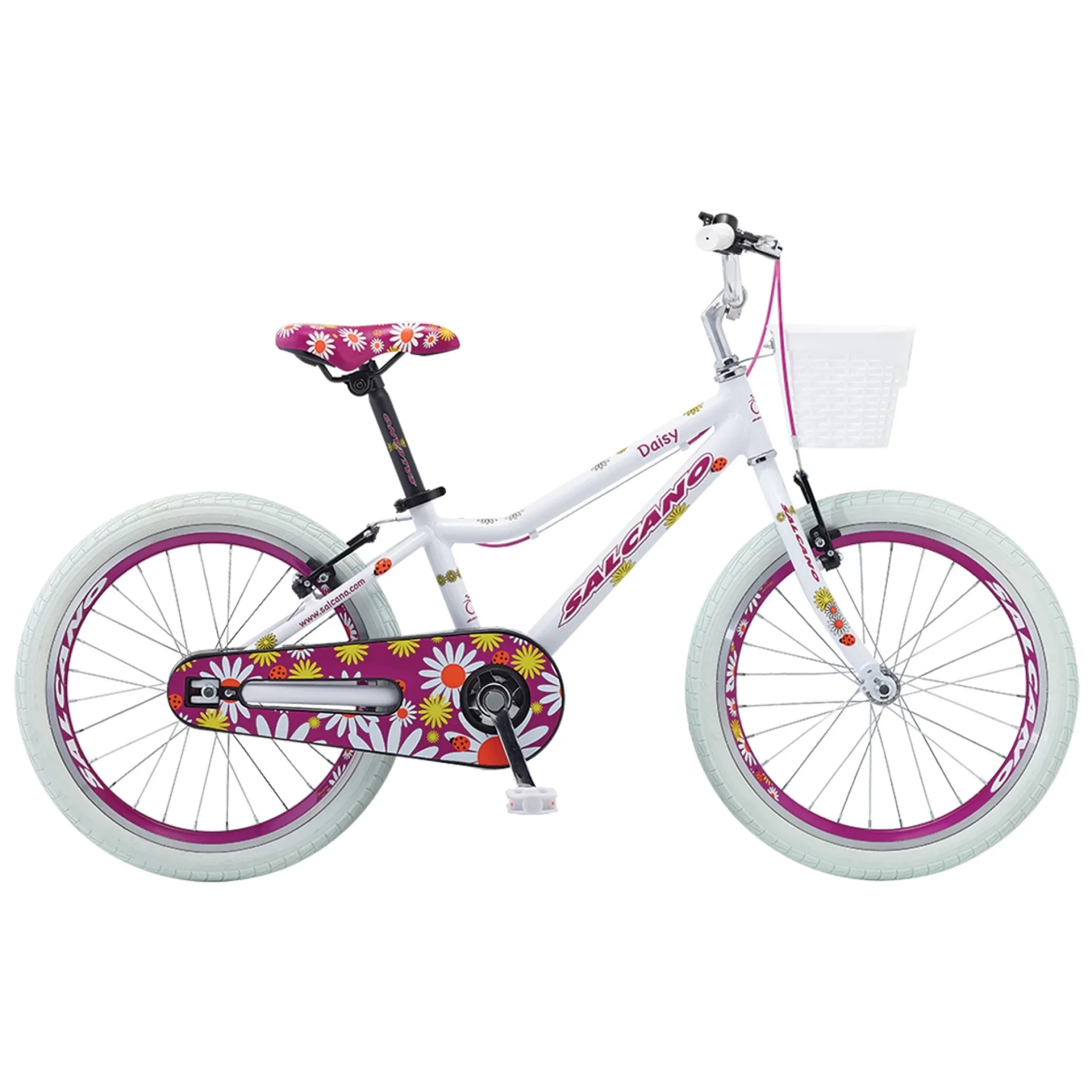 Salcano Daisy 16 Jant Çocuk Bisikleti Alüminyum Kadro Beyaz Mor