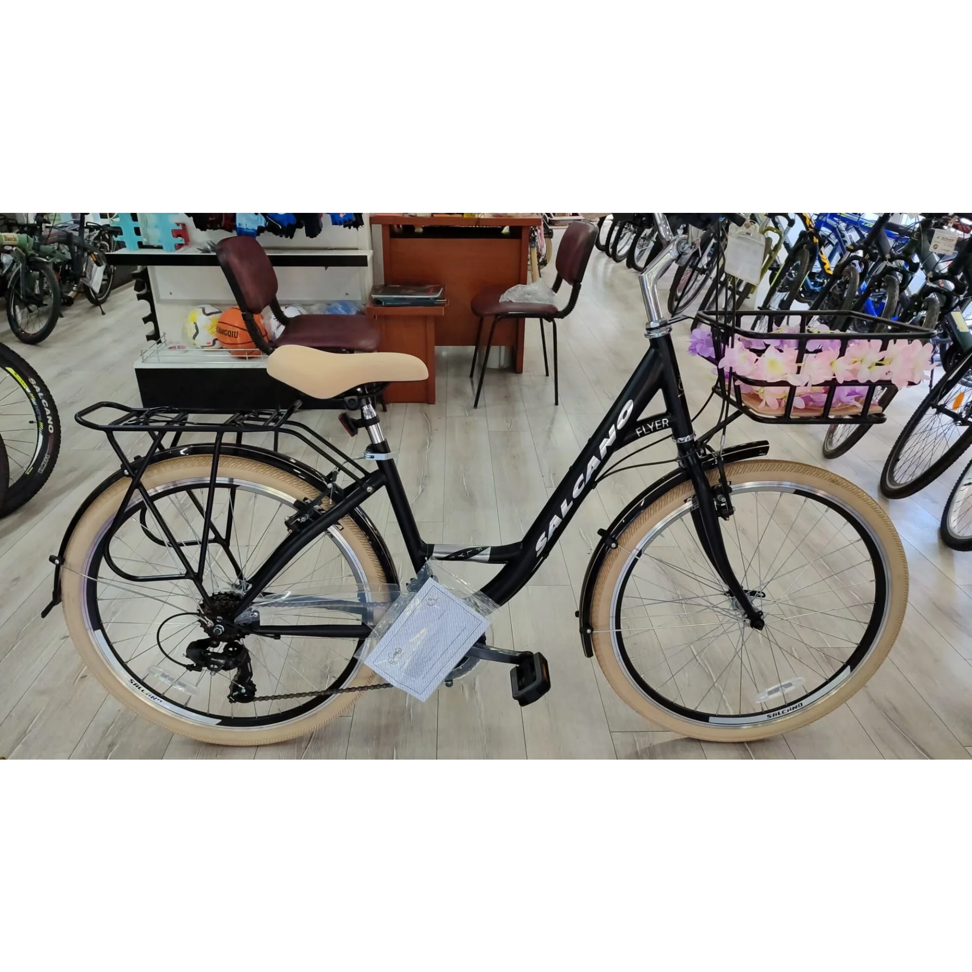 Salcano Flyer 26 V Fren 21 Vites 26 Jant Şehir Bisikleti Siyah Gümüş