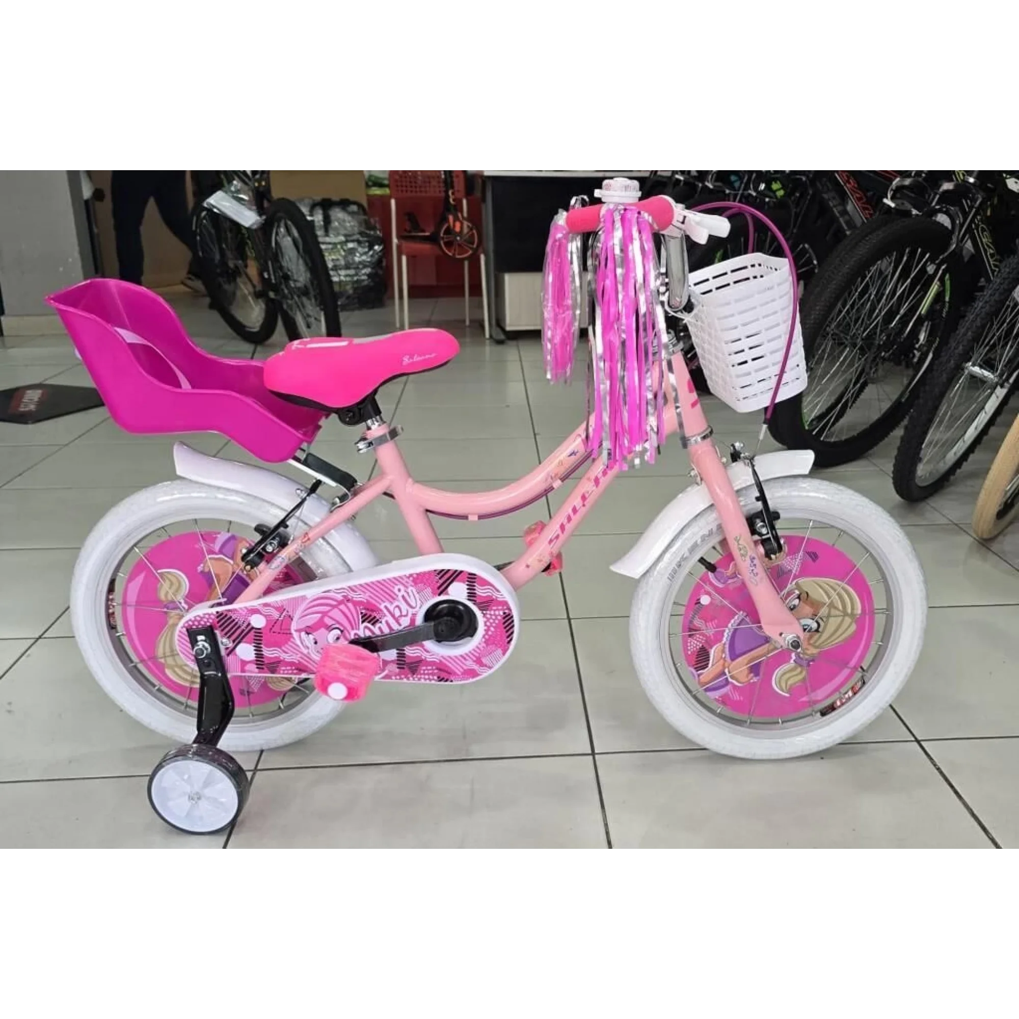 Salcano Muki 16 Jant Kız Çocuk Bisikleti Pudra Pembe Pembe