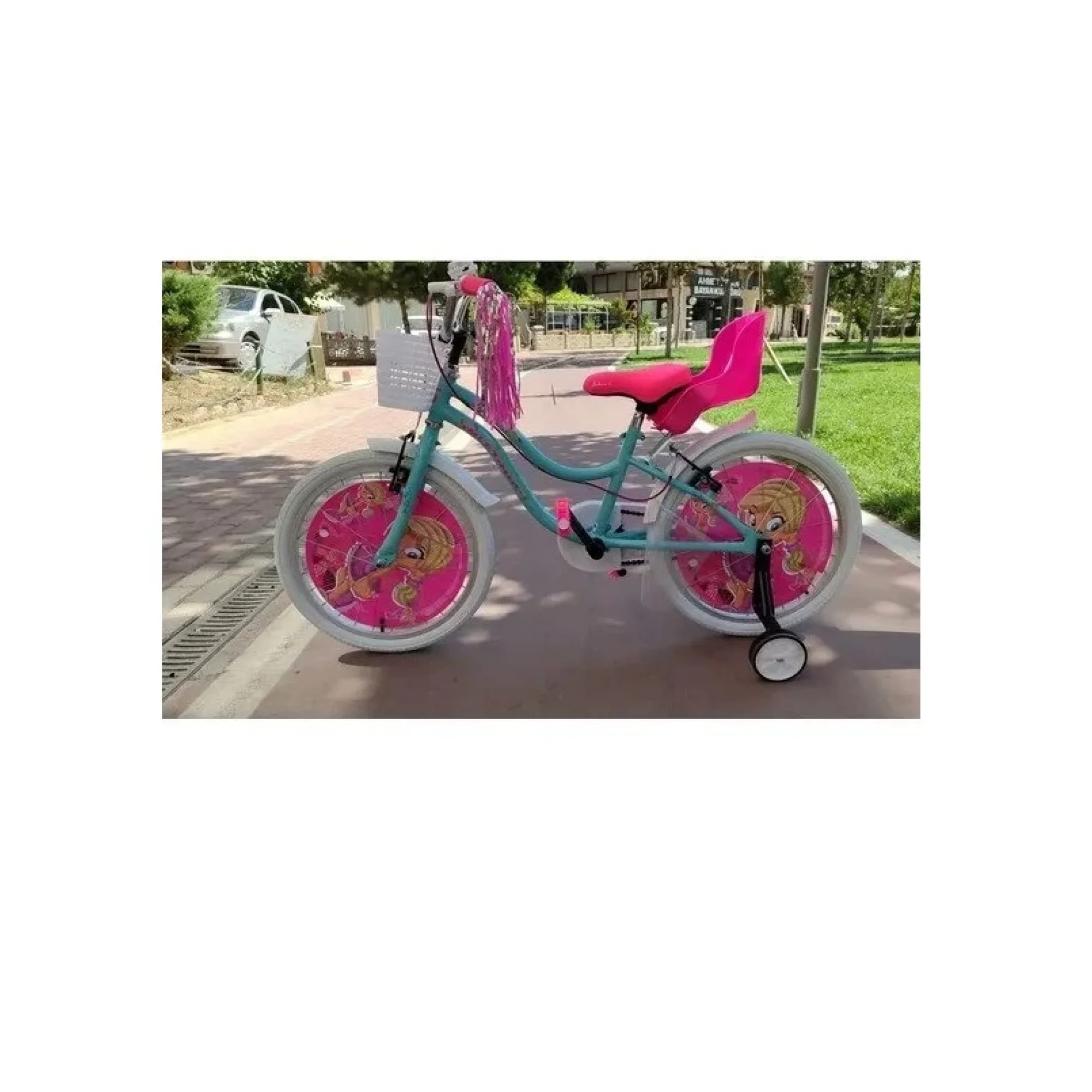 Salcano Muki 16 Jant Kız Çocuk Bisikleti Turkuaz Pembe