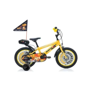 Monster 20 Jant 1 Vites V Fren Çocuk Bisikleti Sarı Gri Siyah